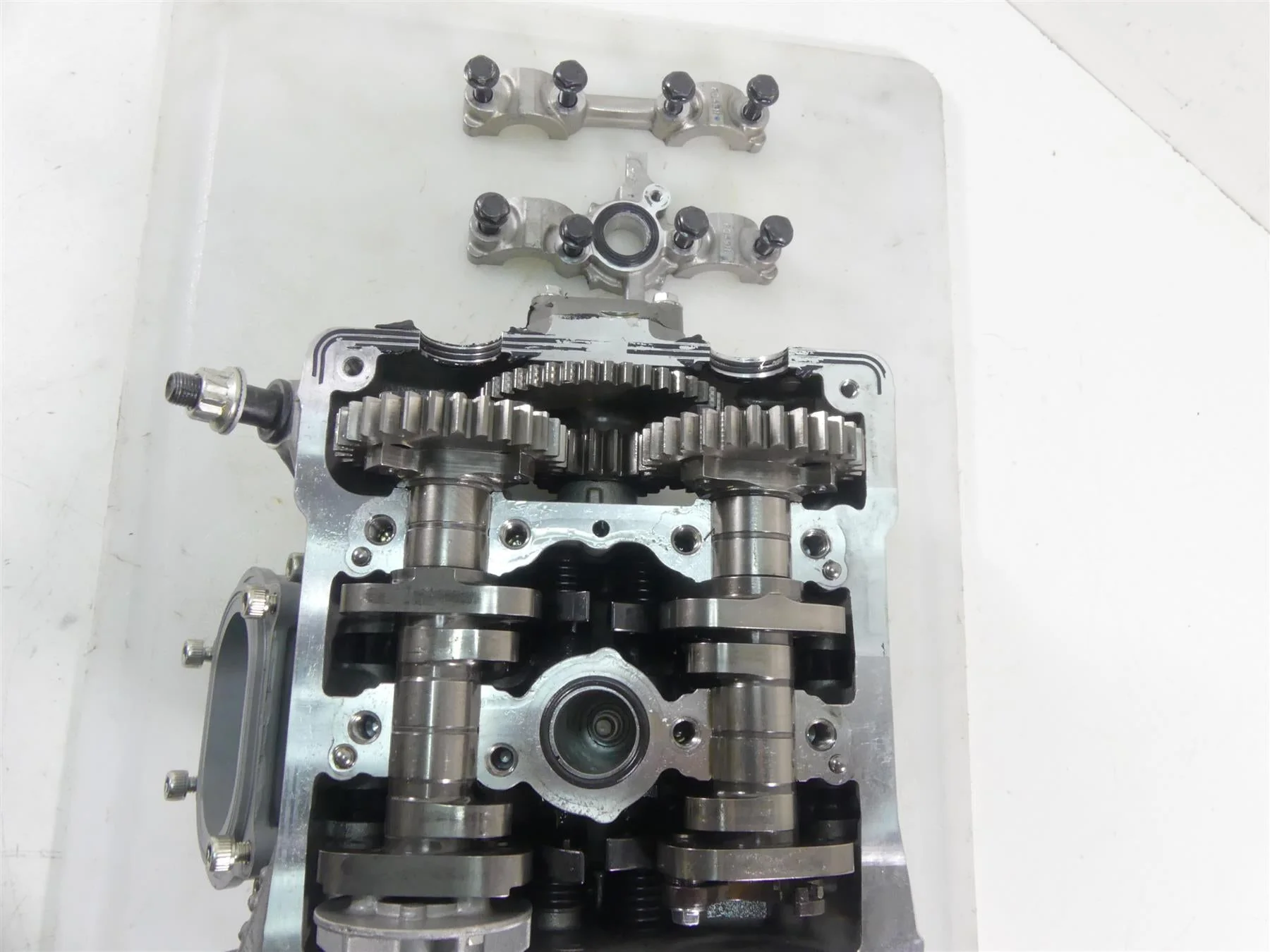 2020 Ducati Panigale V2 Rear Vertical Cylinder Head Cylinderhead 576mi 30123272F - Image 9