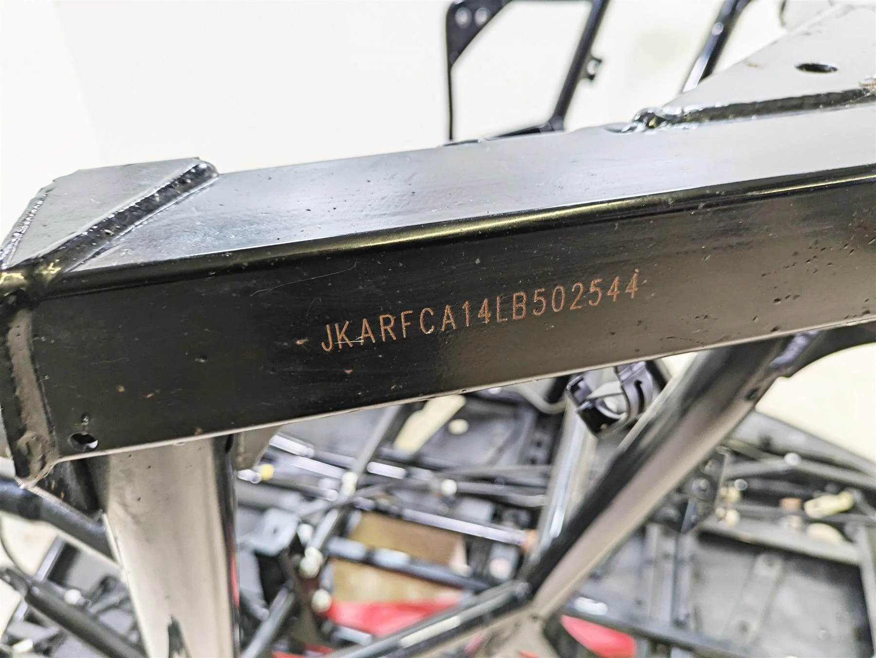 2020 Kawasaki Teryx KRX KRF 1000 Straight Rear Main Frame Chassis With Clear Nevada Title & Salvage History - Image 2