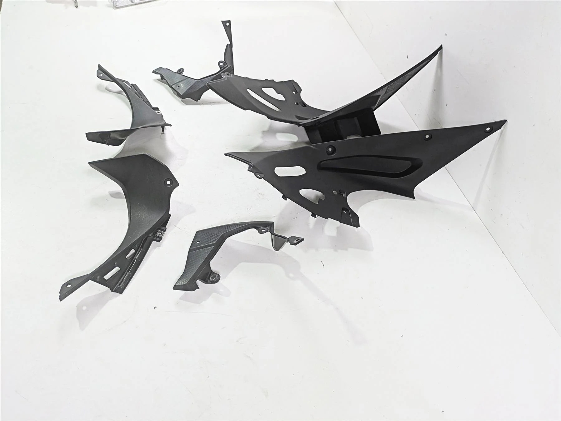 2020 Kawasaki ZX6R ZX636 Ninja Black Molded Plastic Infill Fairing Cover Set - Image 3
