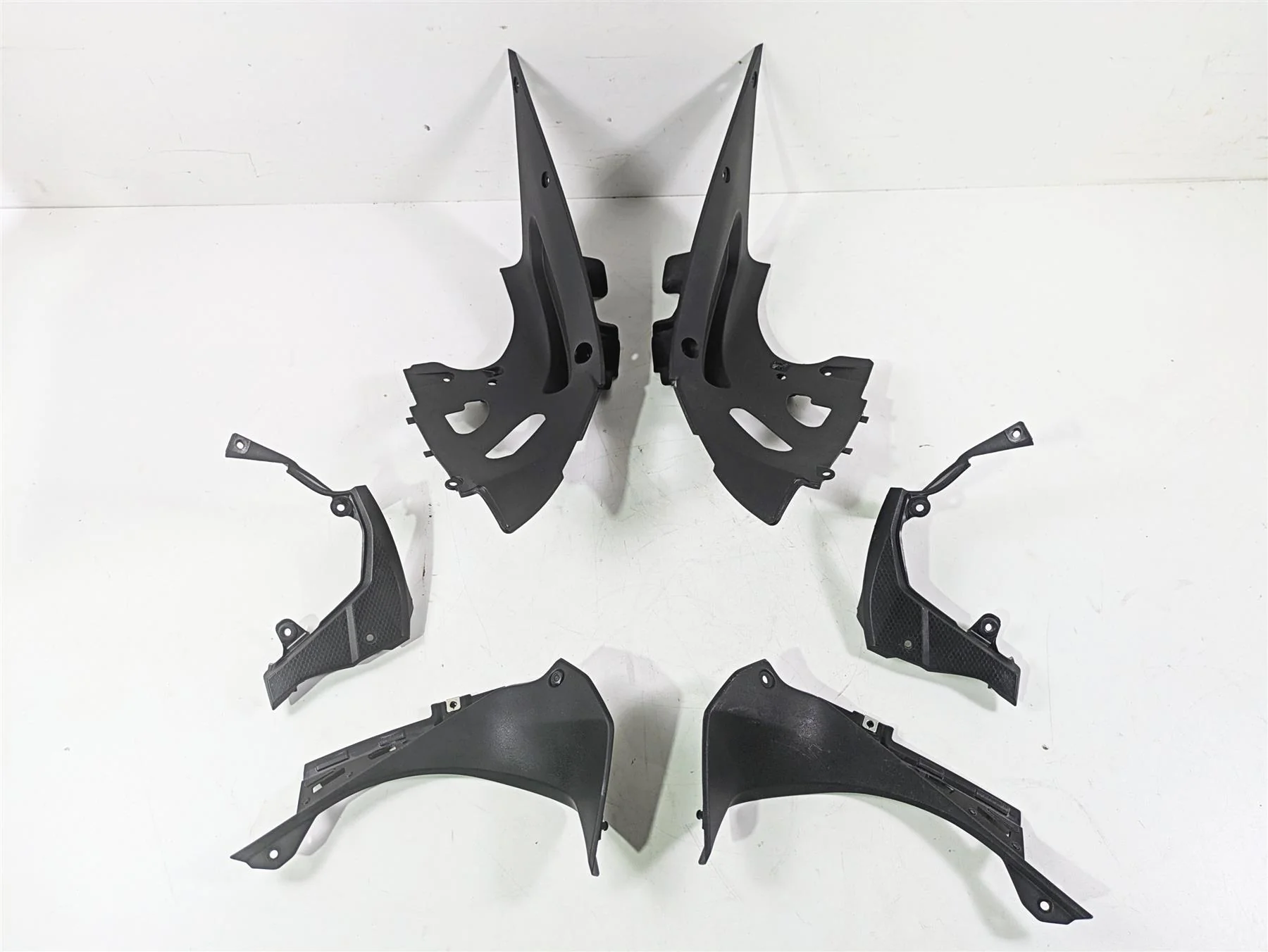 2020 Kawasaki ZX6R ZX636 Ninja Black Molded Plastic Infill Fairing Cover Set - Image 4