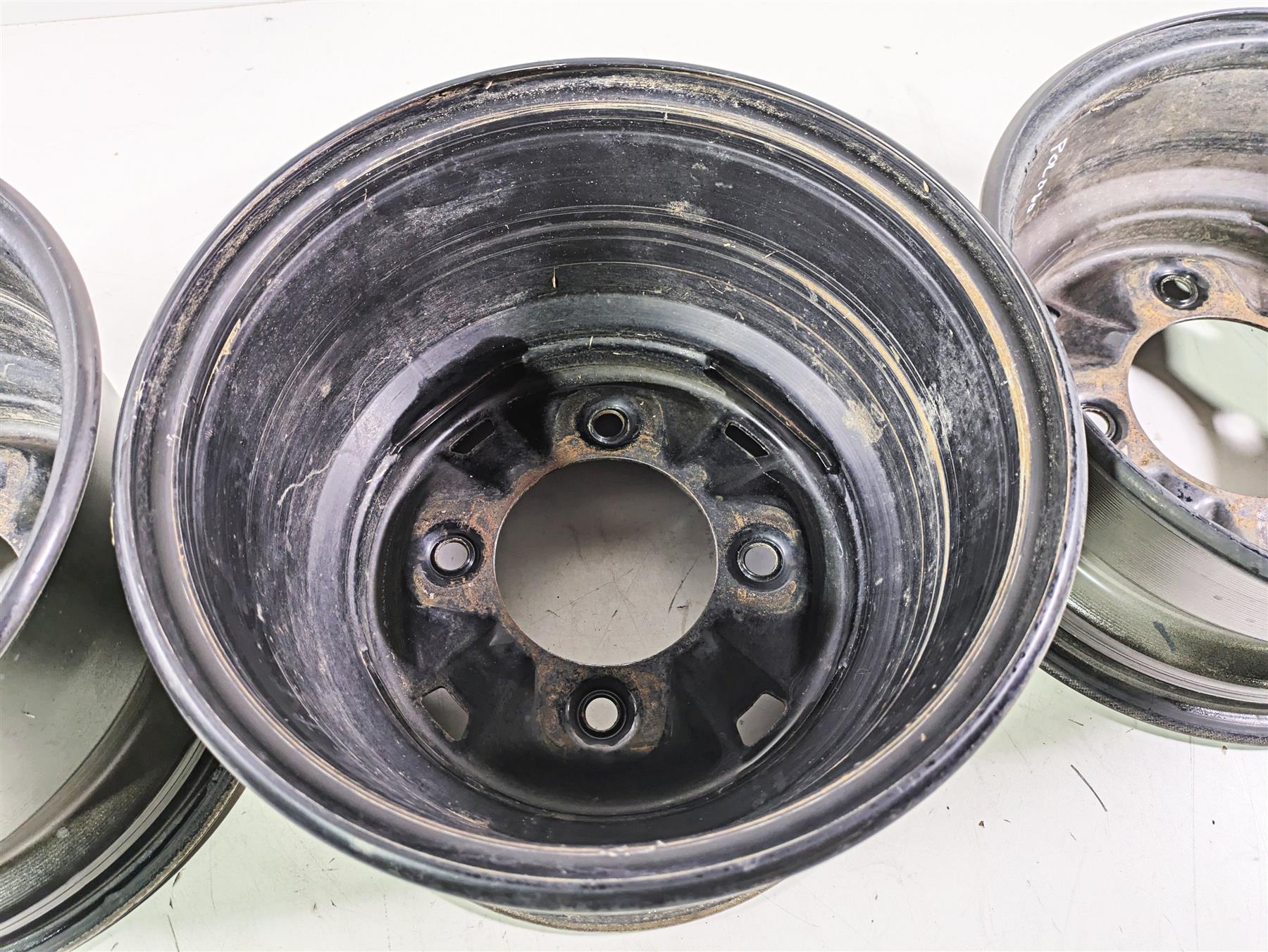 2020 Polaris General 1000 EPS Oem Steel Rim Wheel Set 12x6 12x8 1525240 1521690 - Image 10