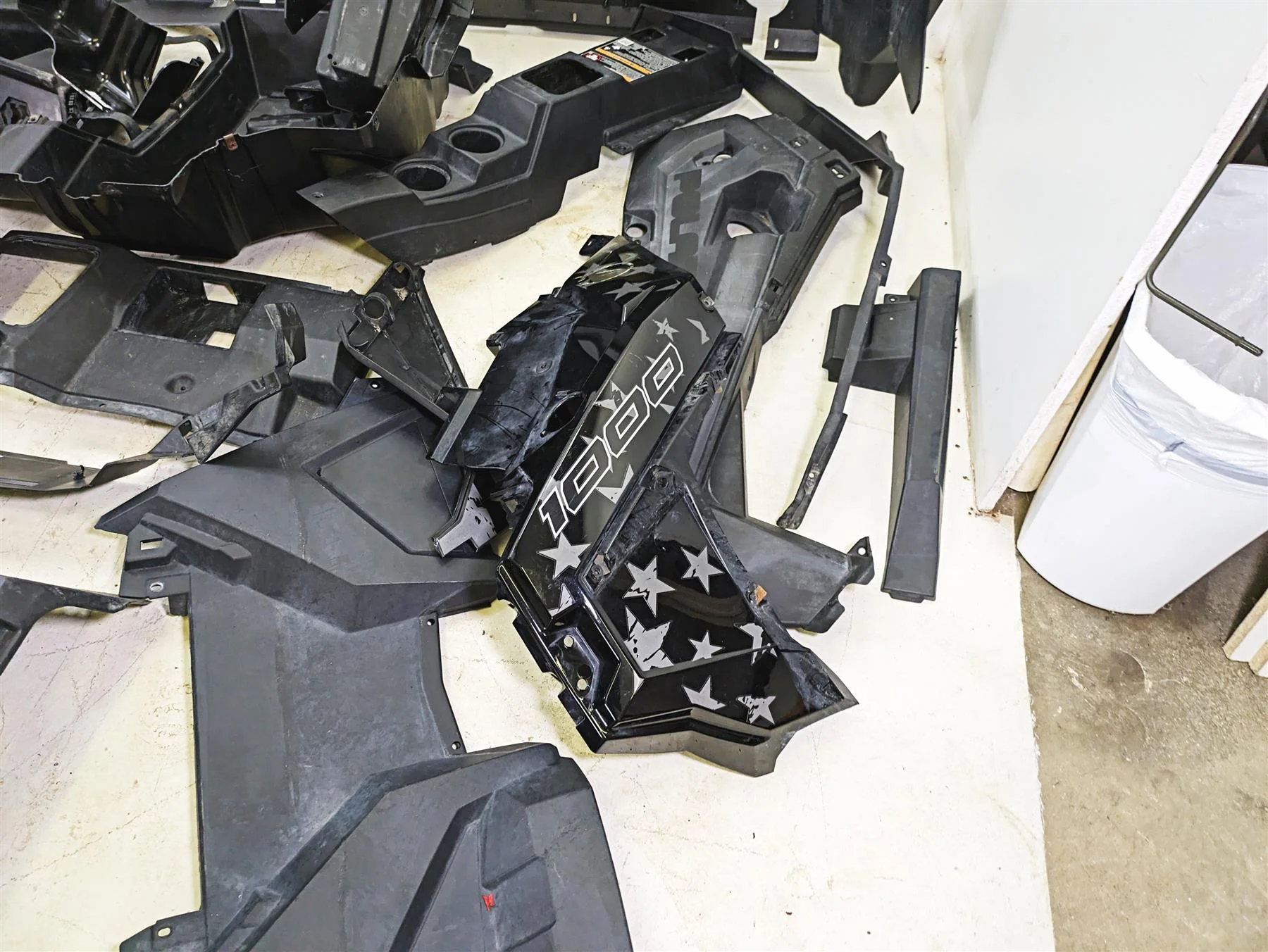 2020 Polaris RZR XP 1000 EPS Plastics Cover Fairing Interior Set 5454290 - Image 8