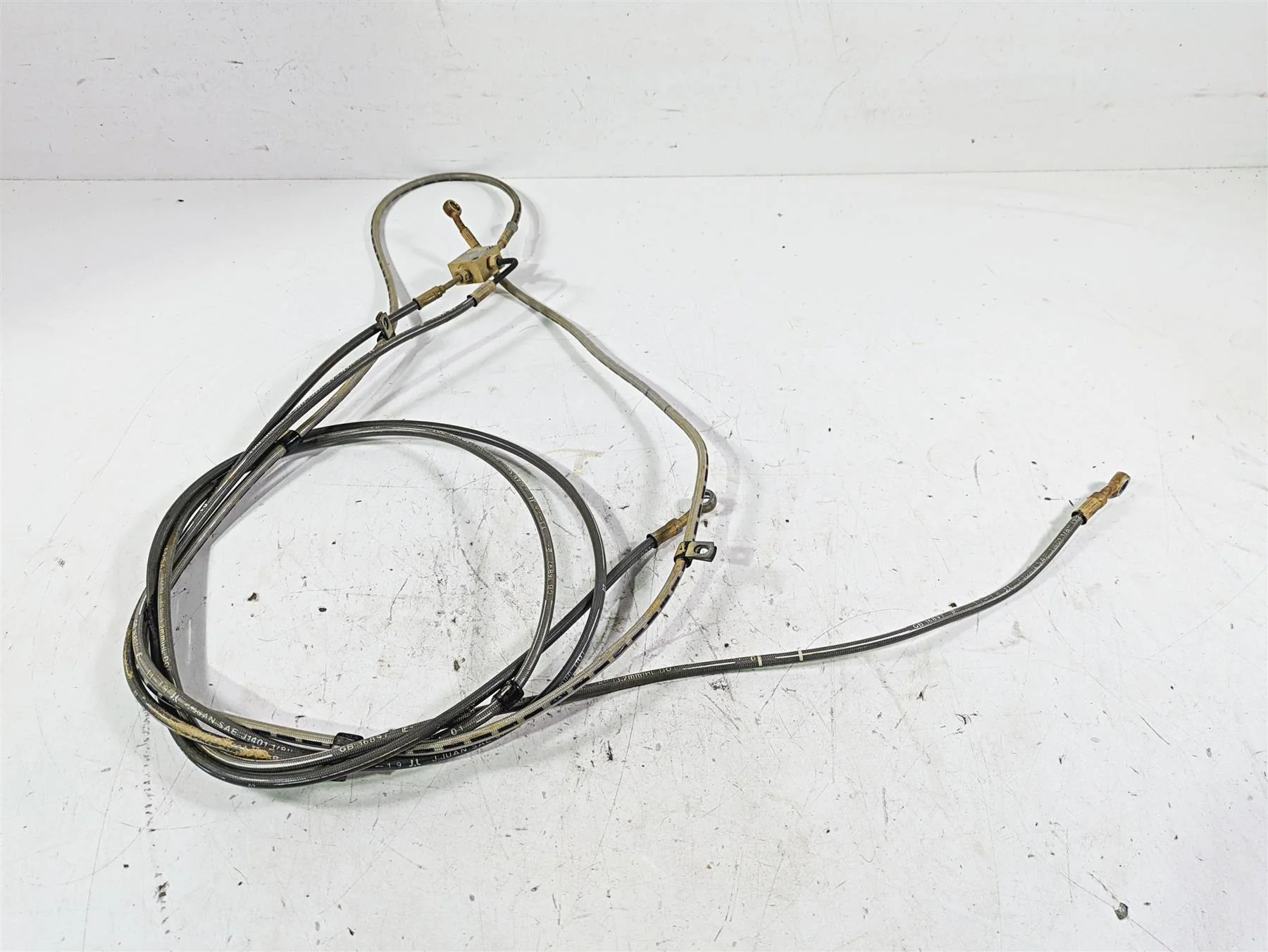 2020 Polaris RZR XP 1000 Turbo Rear Brake Line Hose Set 1912000 1912845 1912061 - Image 2