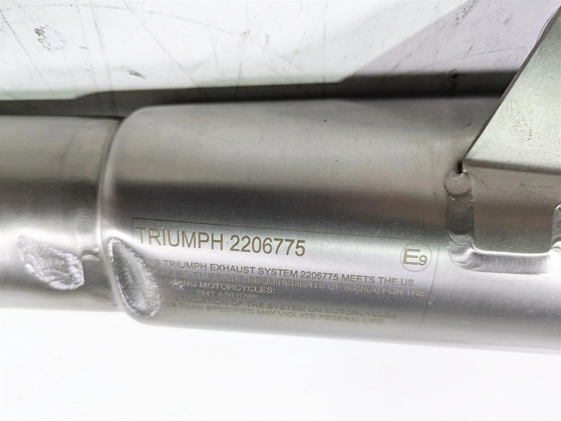 2020 Triumph Daytona 765 Moto2 Arrow Exhaust Muffler Pipe T2206775 - Image 11