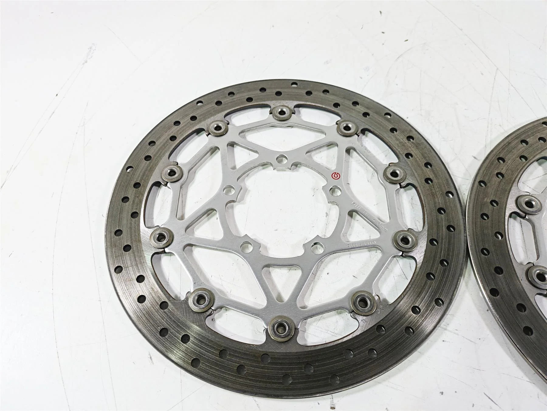 2020 Triumph Daytona 765 Moto2 Brembo Front Brake Rotor Disc Set T2022080 - Image 6