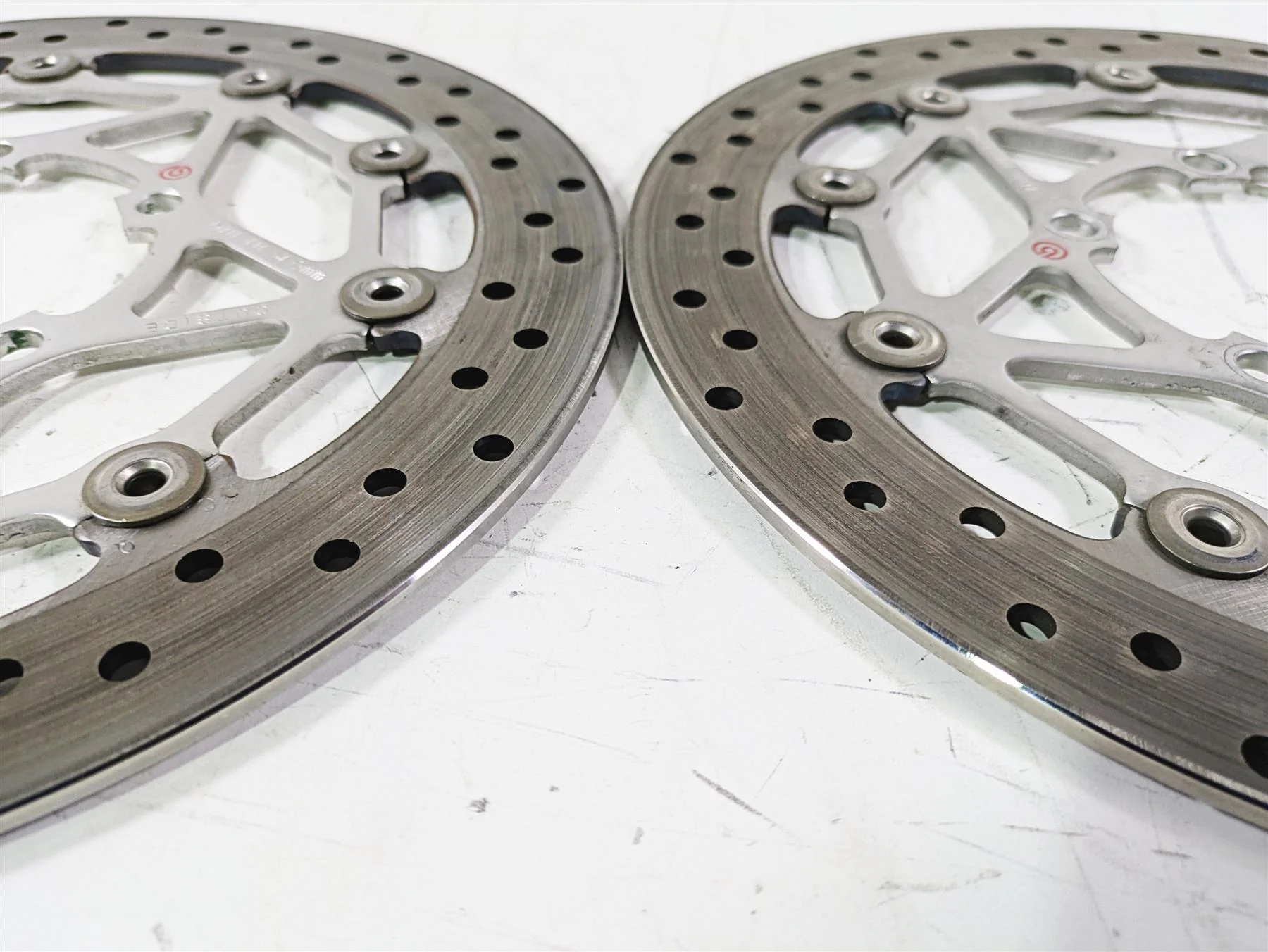 2020 Triumph Daytona 765 Moto2 Brembo Front Brake Rotor Disc Set T2022080 - Image 9