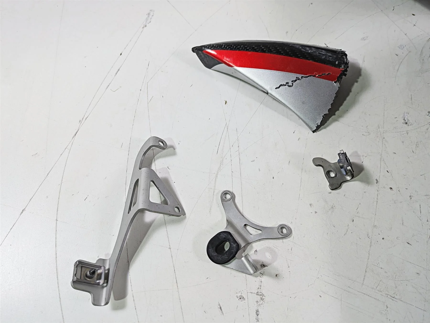 2020 Triumph Daytona 765 Moto2 Left Side Carbon Cover Fairing -Broken T2309797 - Image 2