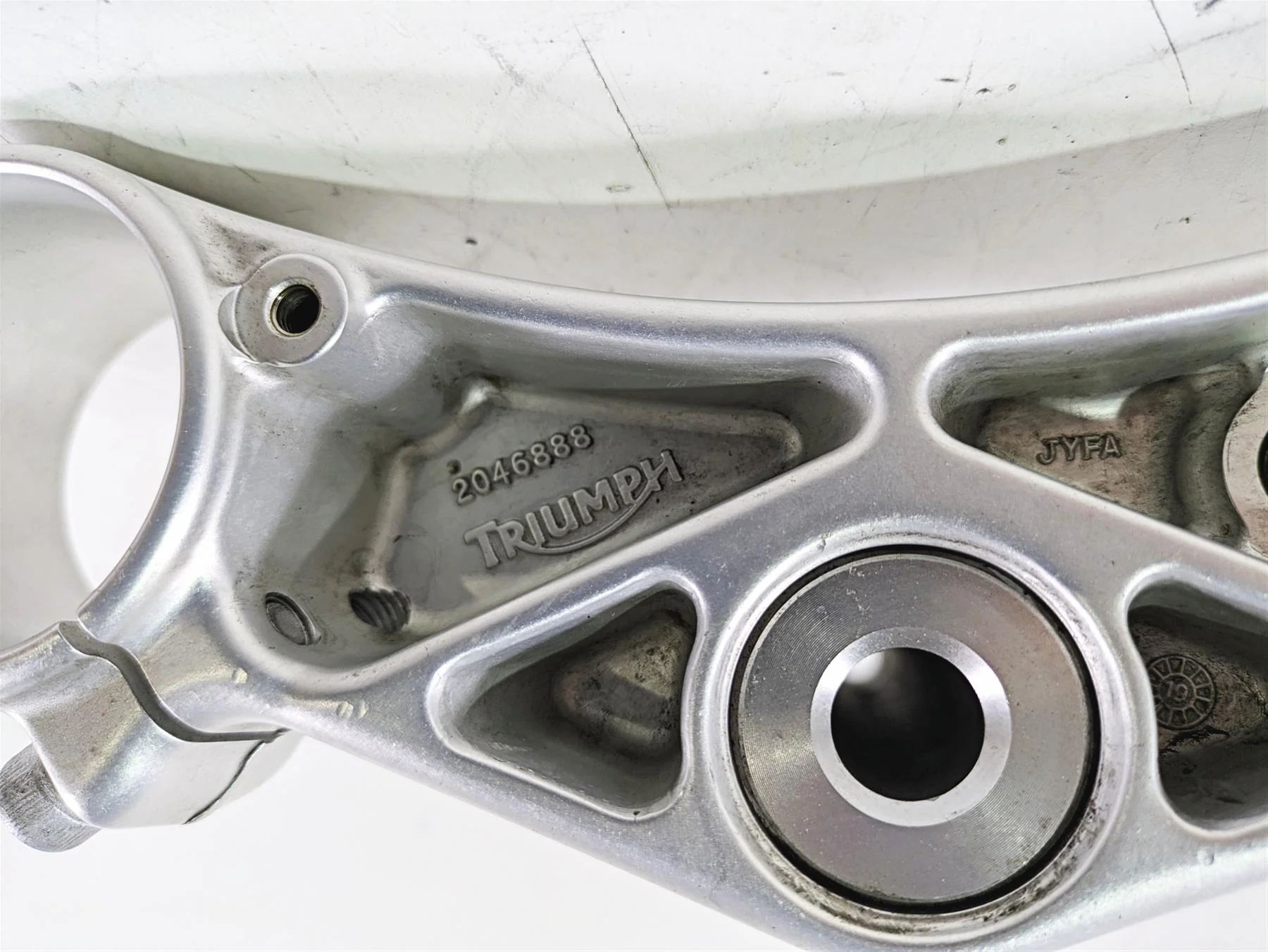 2020 Triumph Daytona 765 Moto2 Lower Tiple Tree Steering Clamp 54mm T2046835 - Image 12