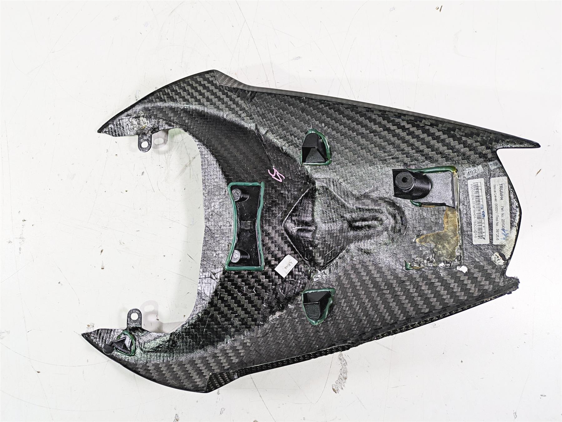 2020 Triumph Daytona 765 Moto2 Rear Carbon Seat Cowl Tail Cover Fairing T2310435 - Image 7