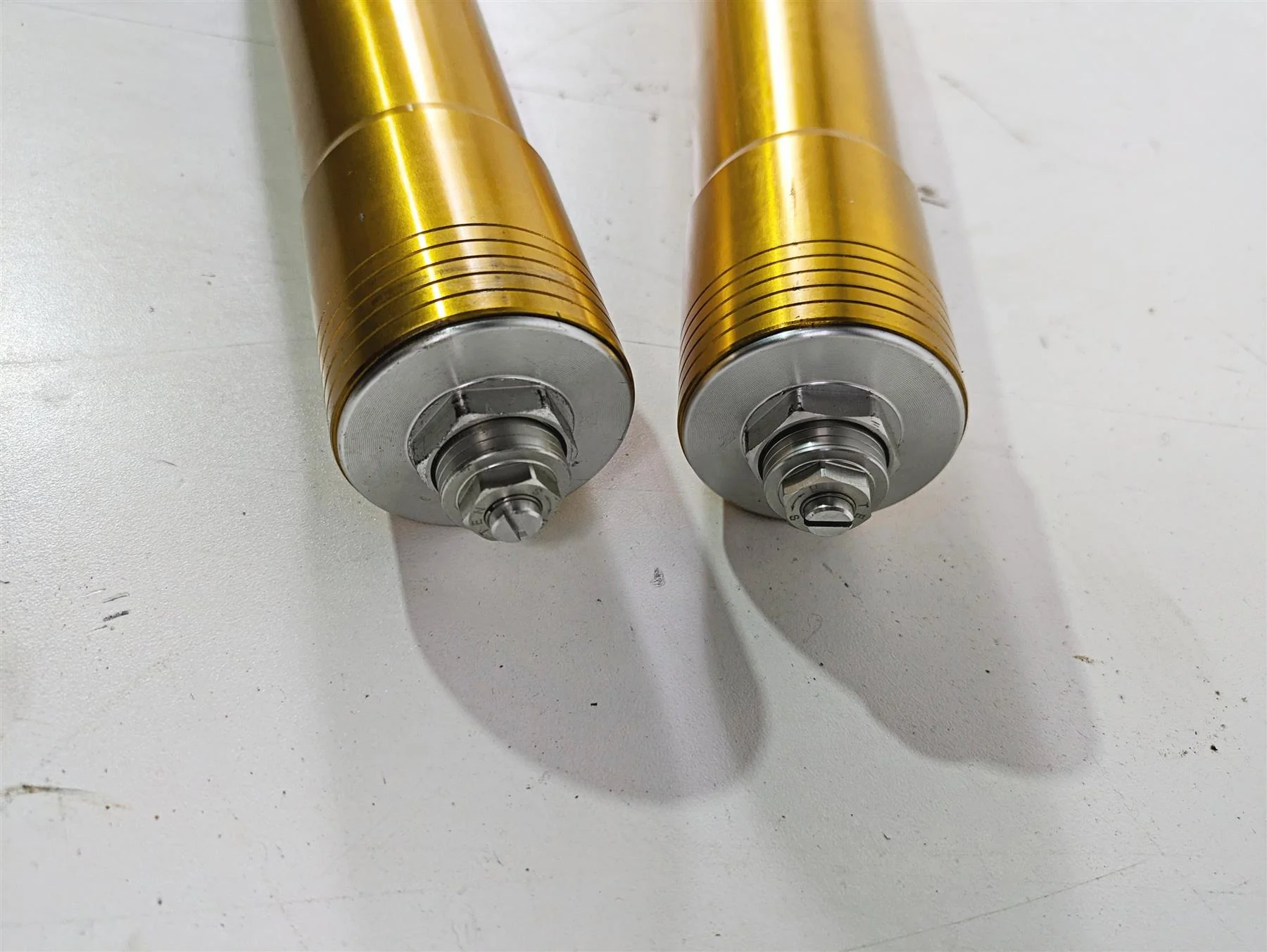 2021 Aprilia RS660 Bent Front Forks Leg Set R 2B006359 L 2B006360 - Image 9