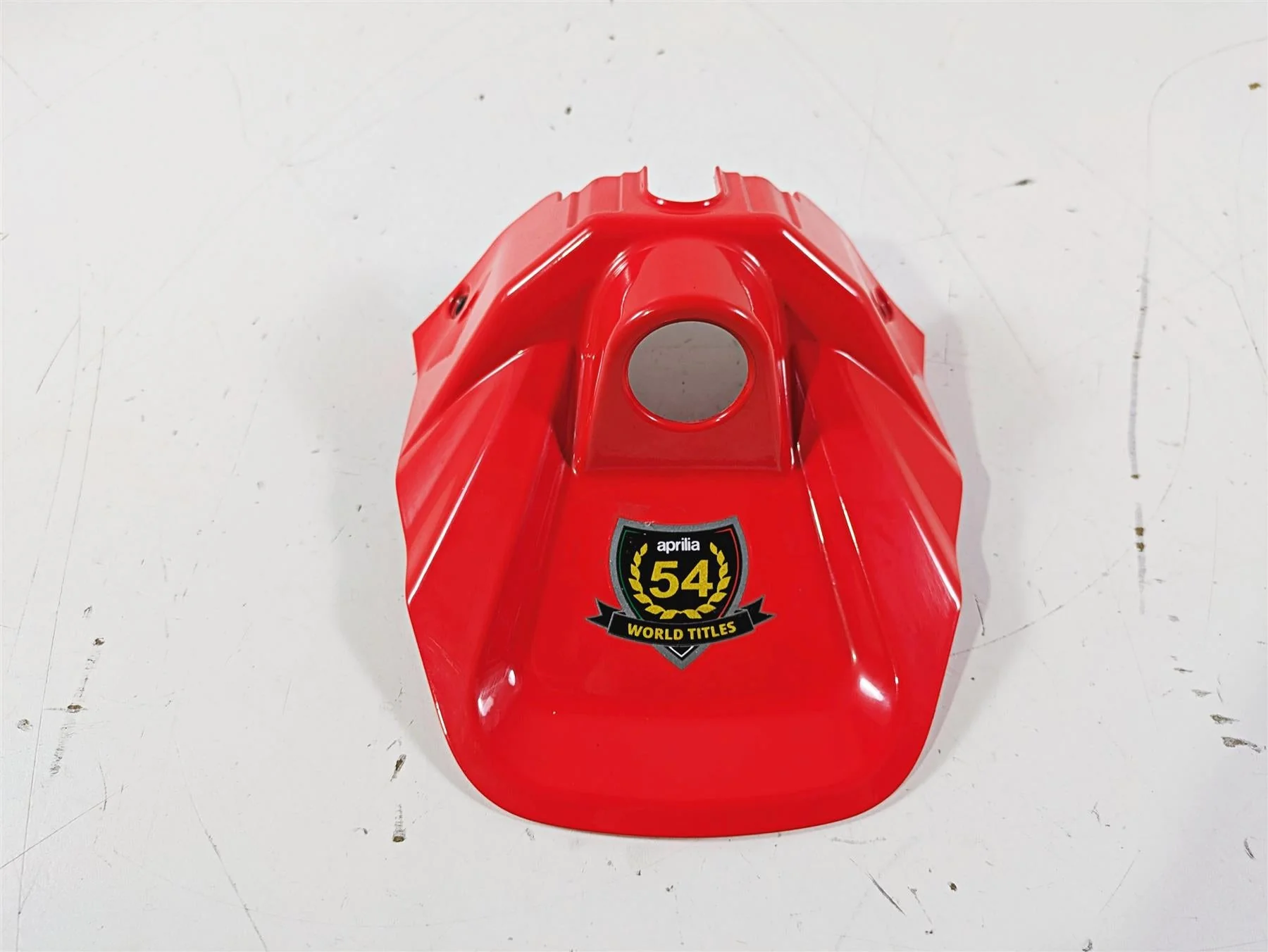 2021 Aprilia RS660 Upper Tank Red Ignition Switch Cover Fairing 2B006630
