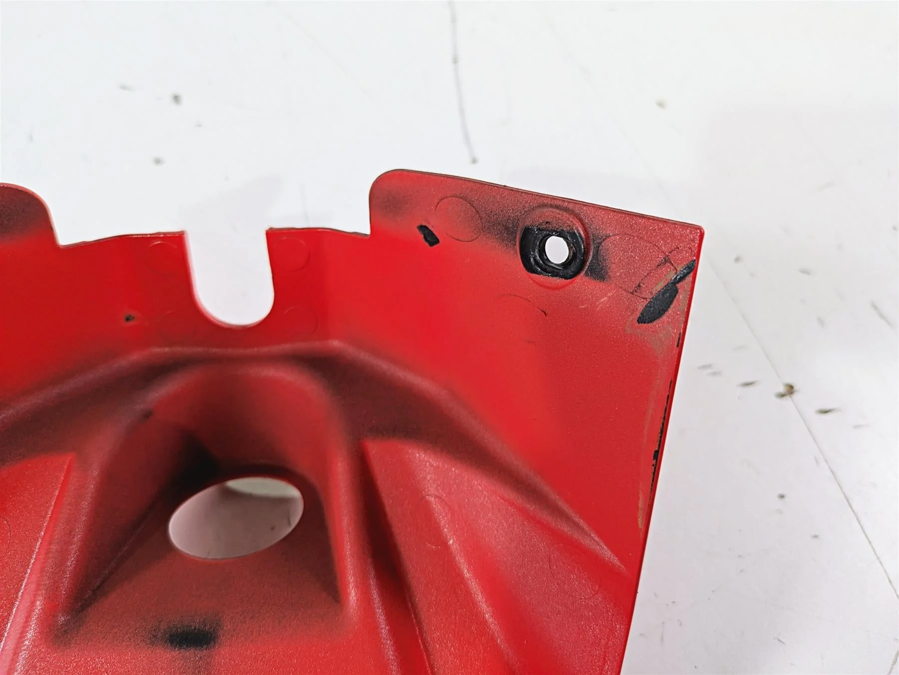 2021 Aprilia RS660 Upper Tank Red Ignition Switch Cover Fairing 2B006630 - Image 11