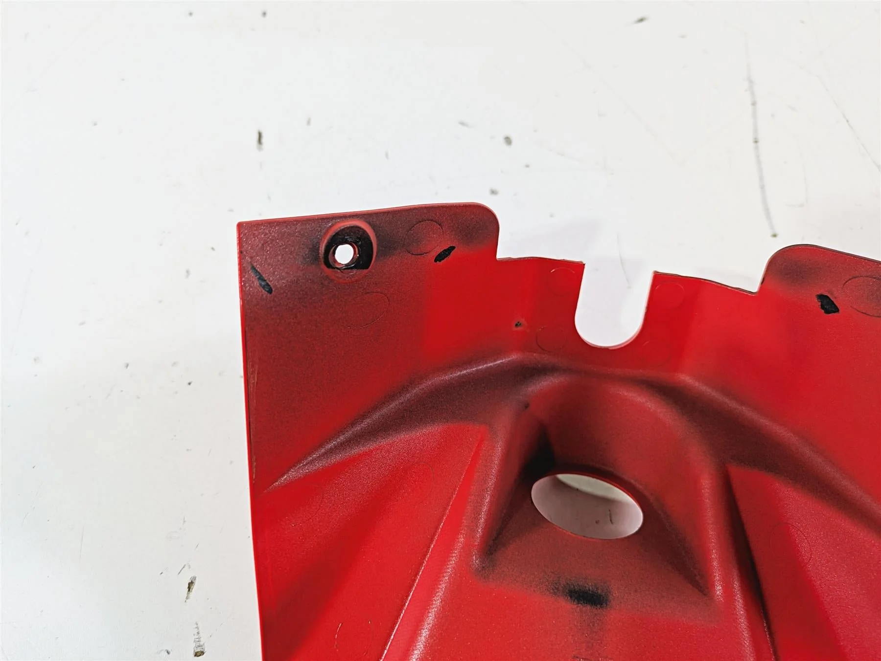 2021 Aprilia RS660 Upper Tank Red Ignition Switch Cover Fairing 2B006630 - Image 12