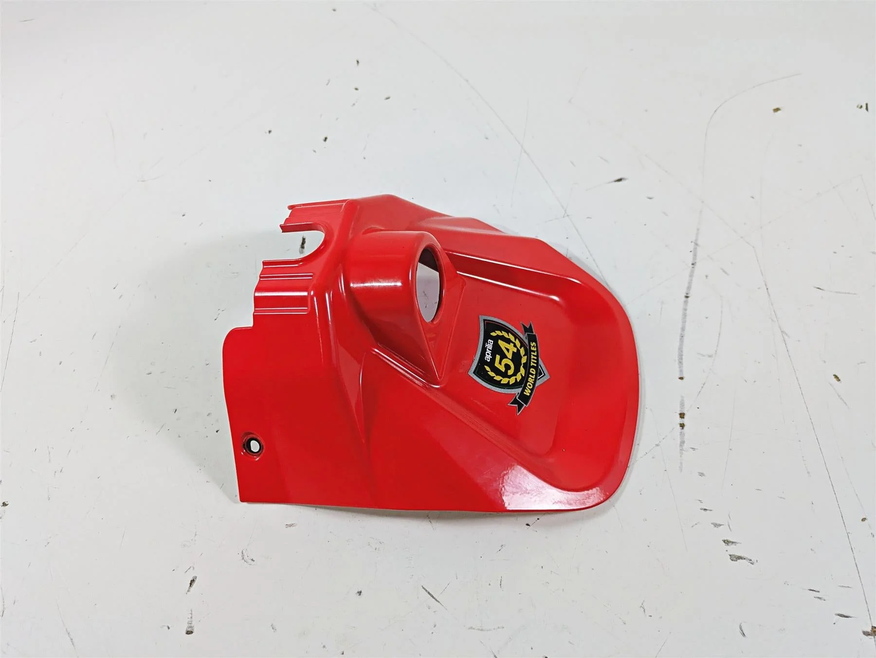 2021 Aprilia RS660 Upper Tank Red Ignition Switch Cover Fairing 2B006630 - Image 4