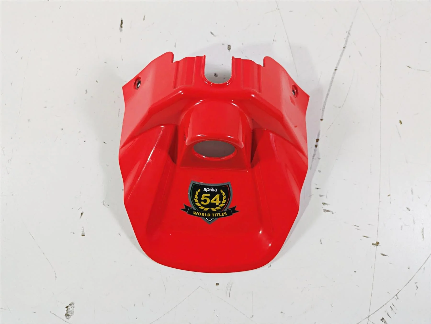 2021 Aprilia RS660 Upper Tank Red Ignition Switch Cover Fairing 2B006630 - Image 5