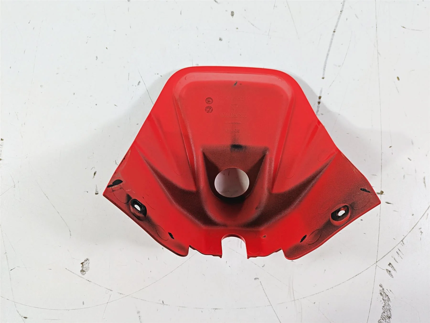 2021 Aprilia RS660 Upper Tank Red Ignition Switch Cover Fairing 2B006630 - Image 9