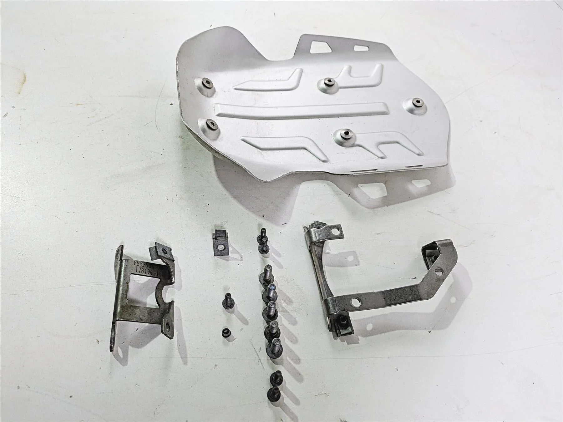 2021 BMW R1250GS K51 Adv Bottom Engine Skid Plate & Hardware Set 11848485696 - Image 2