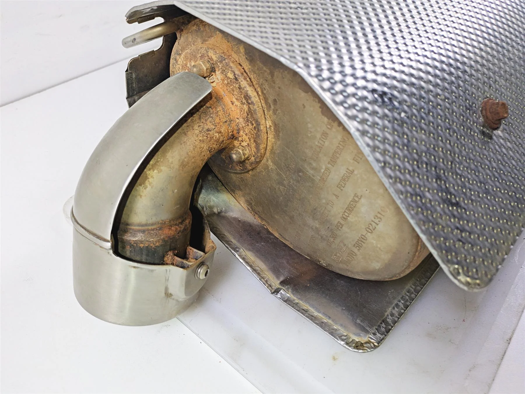2021 CFMoto Zforce 950 Sport Exhaust Pipe Muffler Silencer 5BY0-021300 - Image 8