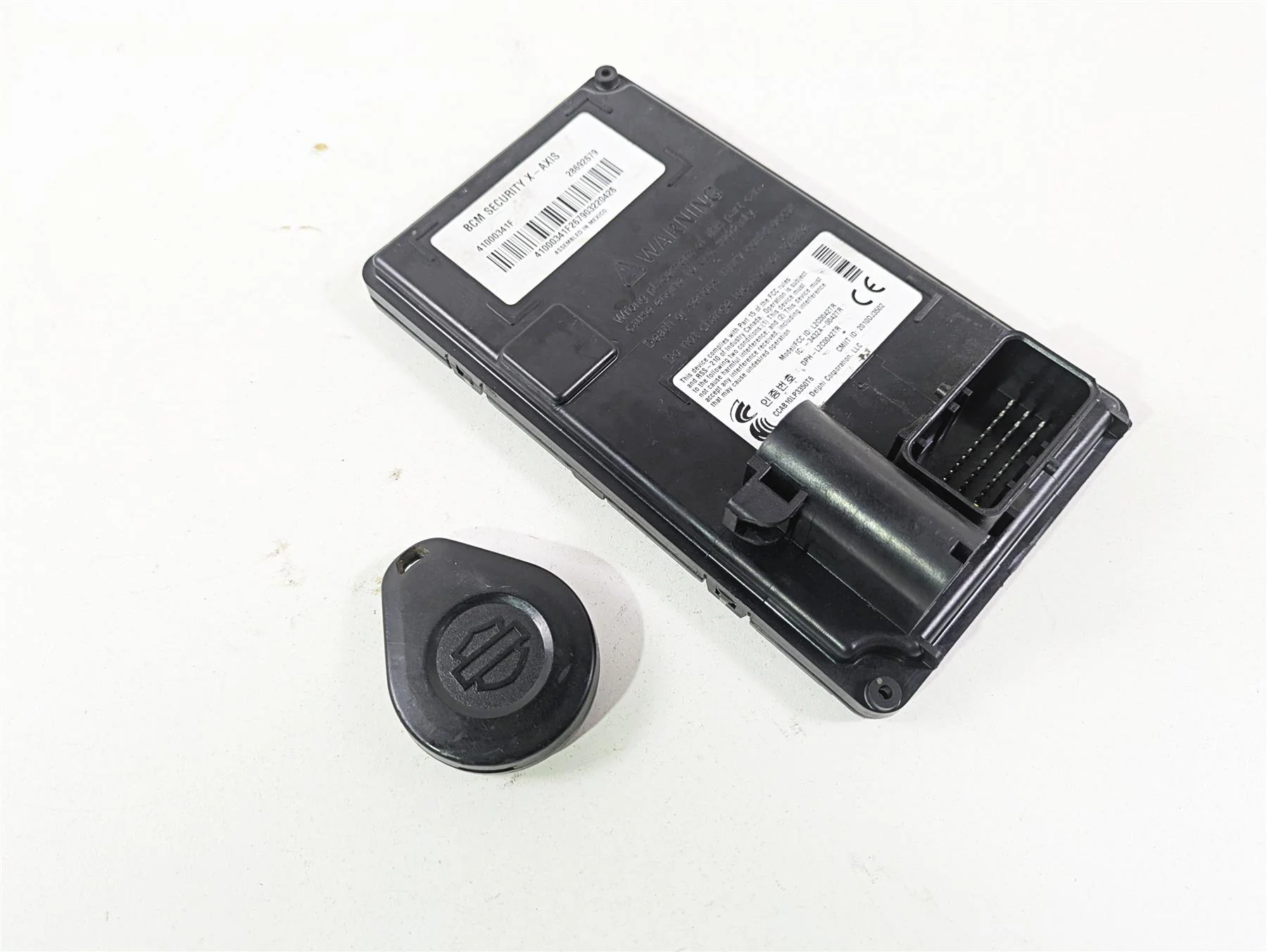 2021 Harley Touring FLTRX Road Glide Bcm Security X-Axis Module + Fob 41000341F - Image 12
