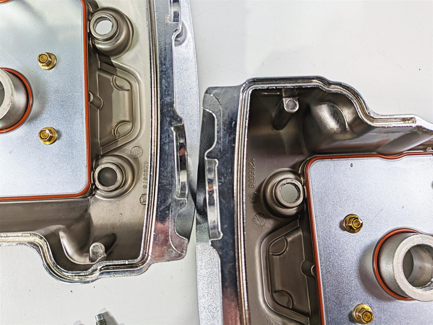 2021 Indian Scout 1200 Chrome Front Rear Valve Cover Set 1205978 1205979 - Image 10