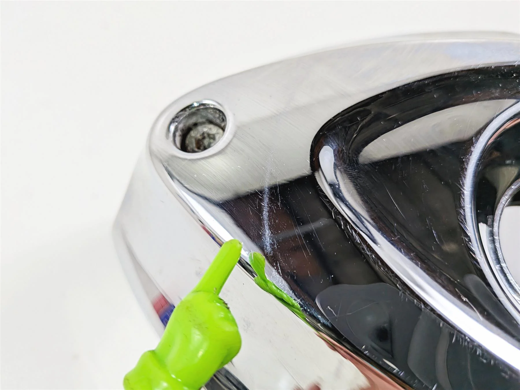 2021 Indian Scout 1200 Chrome Ignition Switch Cover & Mount 5633064 - Image 9
