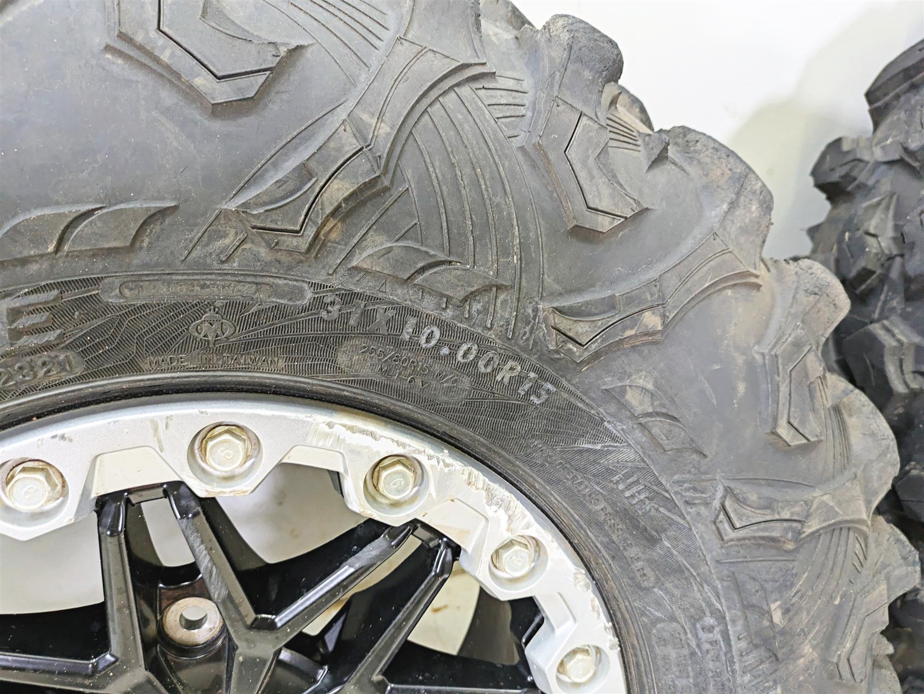 2021 Kawasaki Teryx KRX KRF 1000 31x10 R15 Maxxis Wheel Tire Set 43058-0706 - Image 8