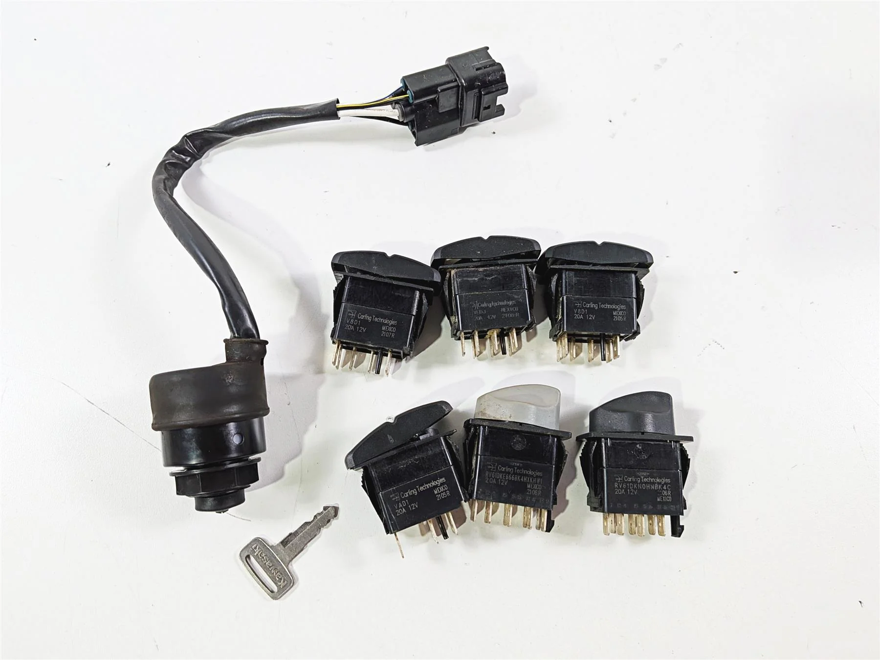 2021 Kawasaki Teryx KRX KRF 1000 ES Ignition Light Awd Switch Key Set 27005-0643 - Image 10