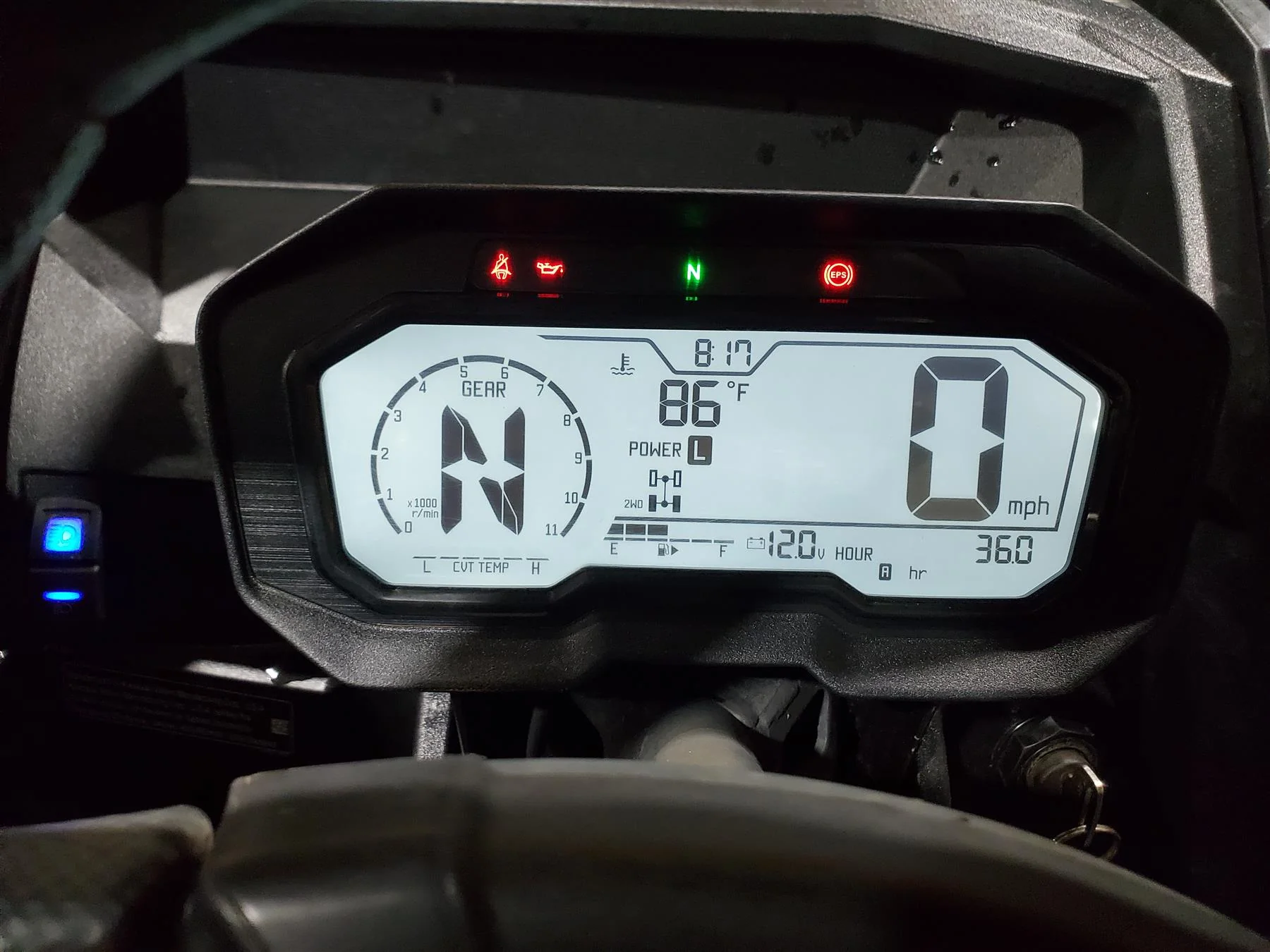 2021 Kawasaki Teryx KRX KRF 1000 Speedometer Gauges Instrument 246mi 25031-0941 - Image 2