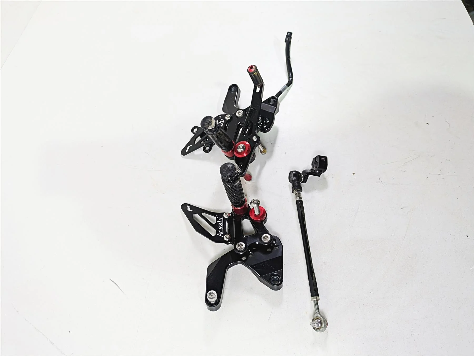 2021 Kawasaki Z900 ZR900 Arashi Rearset Foot Peg Lever Set M528-B074-BLK - Image 2