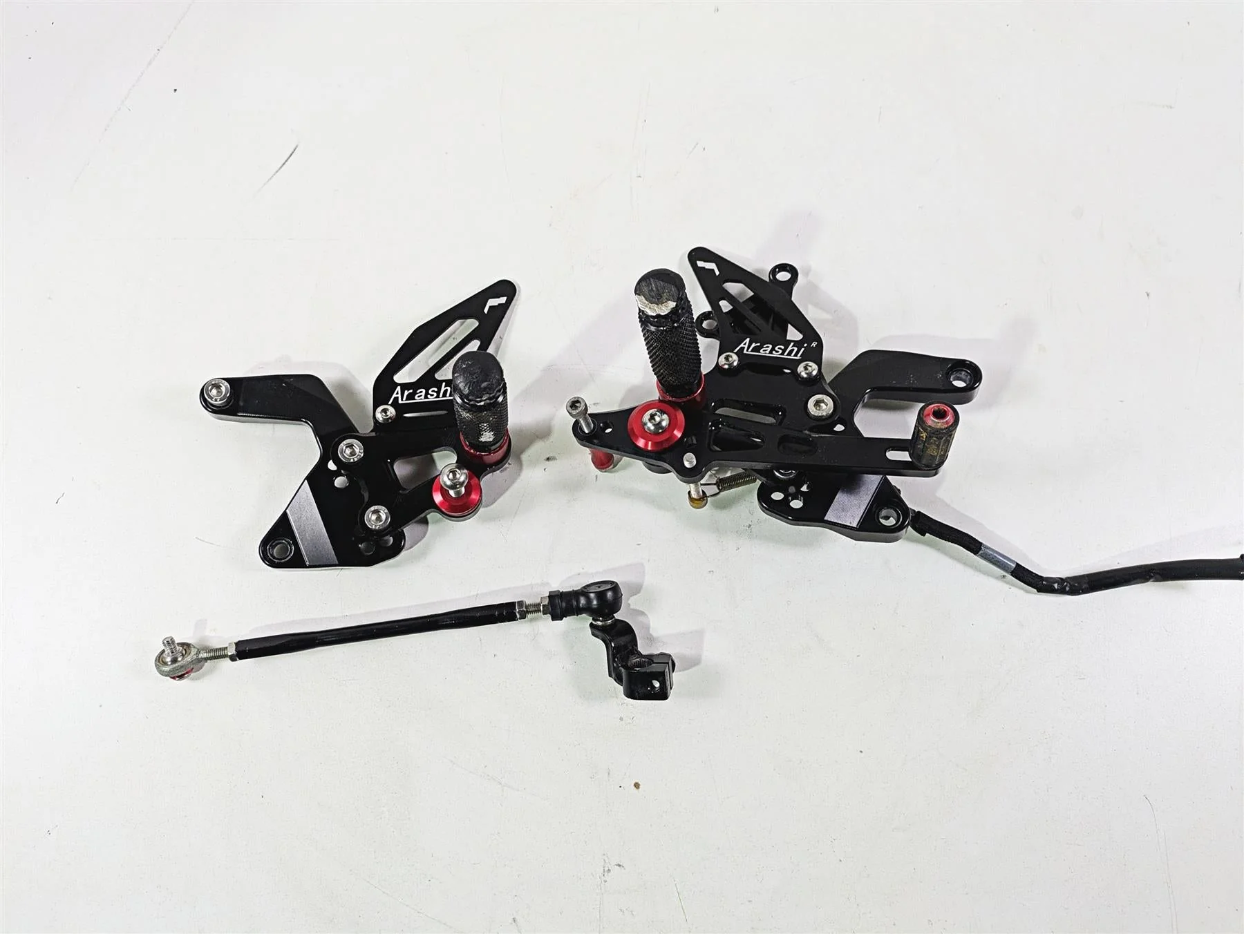 2021 Kawasaki Z900 ZR900 Arashi Rearset Foot Peg Lever Set M528-B074-BLK - Image 3