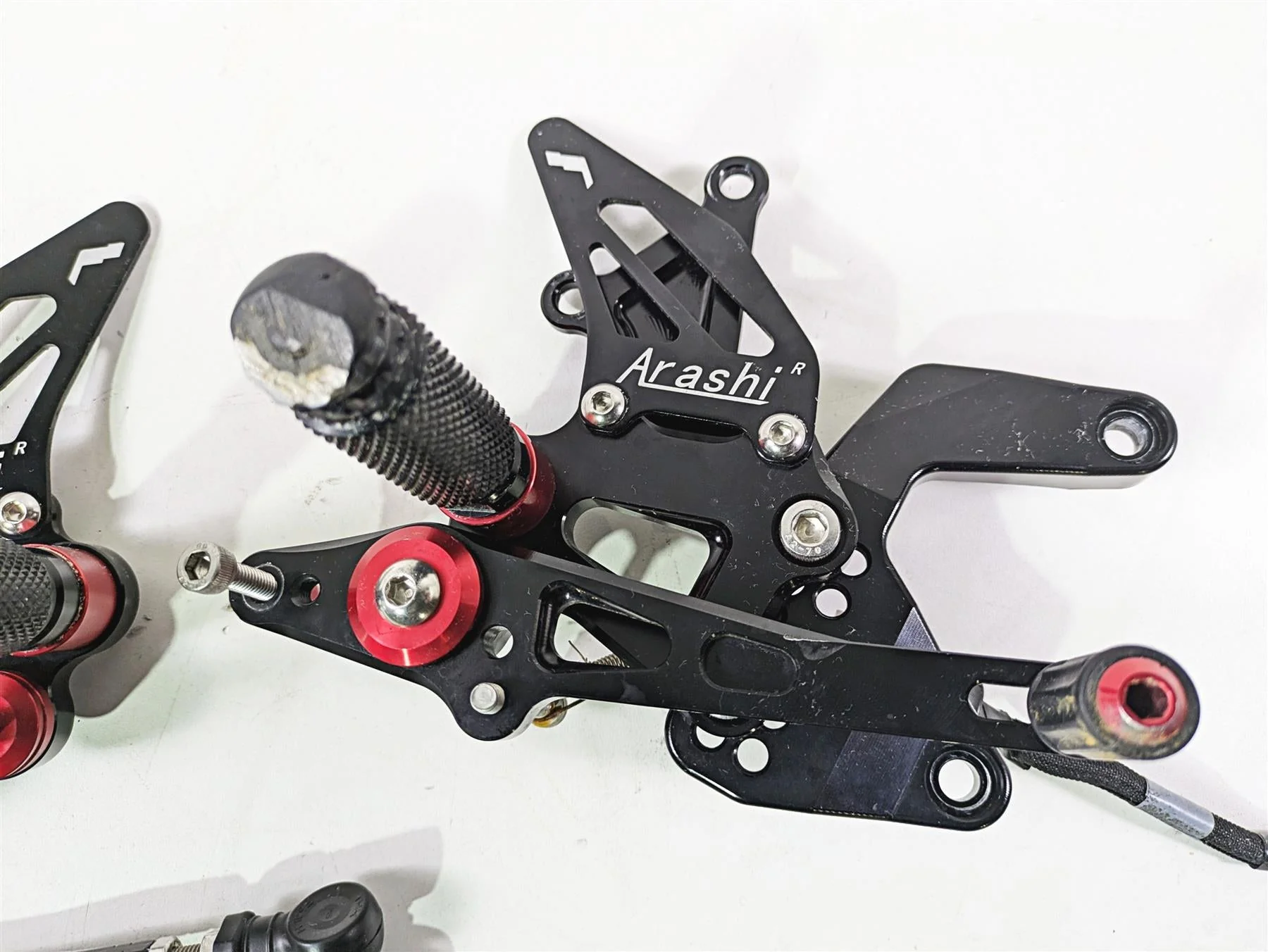 2021 Kawasaki Z900 ZR900 Arashi Rearset Foot Peg Lever Set M528-B074-BLK - Image 4