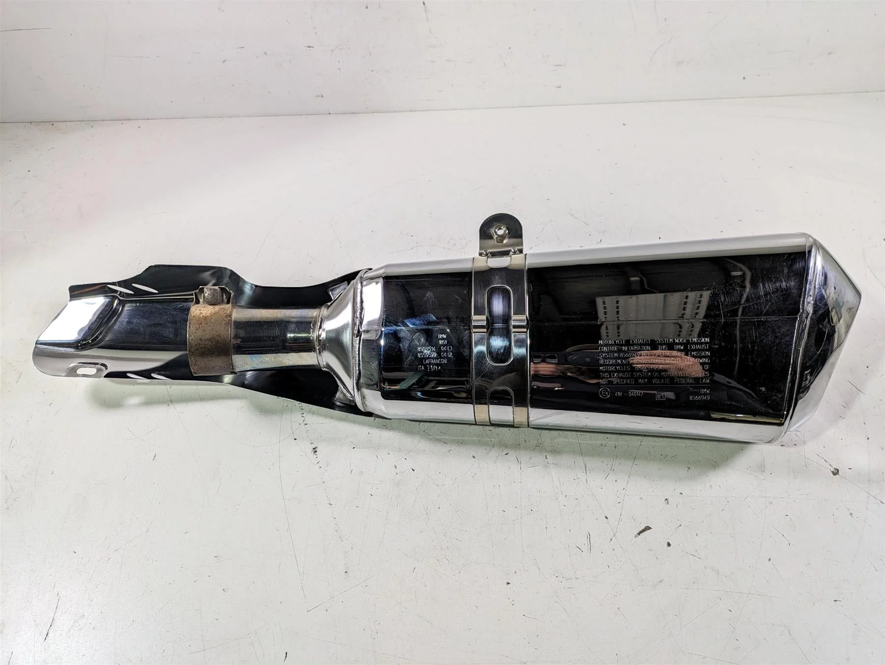 2022 BMW R1250 RT K052 Chrome Exhaust Pipe Muffler Silencer 18518559522 - Image 12
