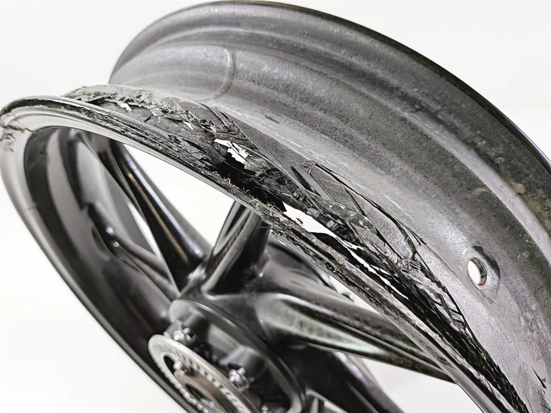 2022 BMW S1000RR K67 Carbon Fiber Front Wheel Rim 17x3.5 - Damaged 36317108158 - Image 11