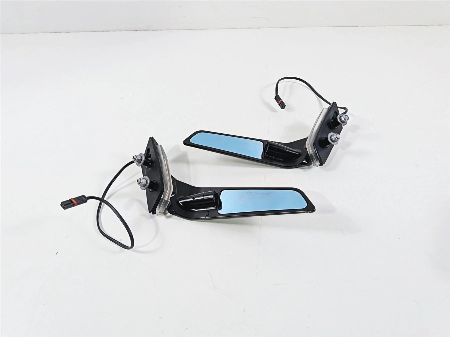 2022 BMW S1000RR K67 Left Right Adjustable Wing Stealth Mirror Turn Signal Set - Image 4