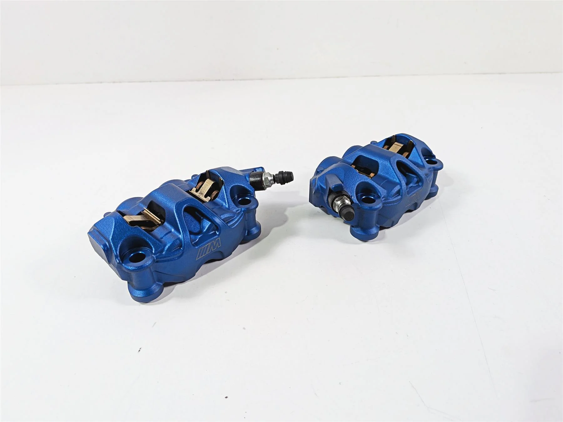 2022 BMW S1000RR K67 M-Series Blue Front Brake Calipers 34117106087 34117106088 - Image 12