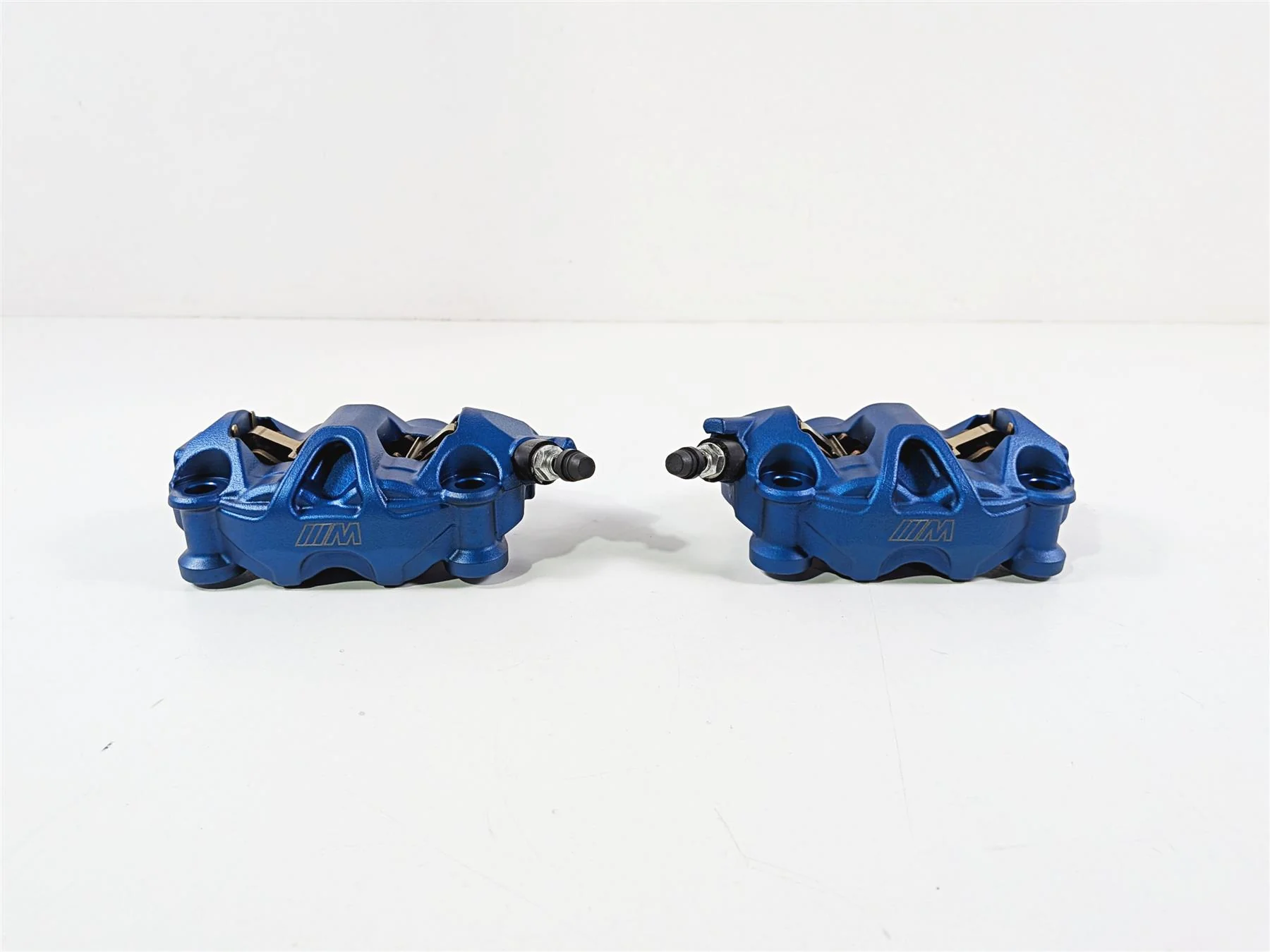 2022 BMW S1000RR K67 M-Series Blue Front Brake Calipers 34117106087 34117106088 - Image 2
