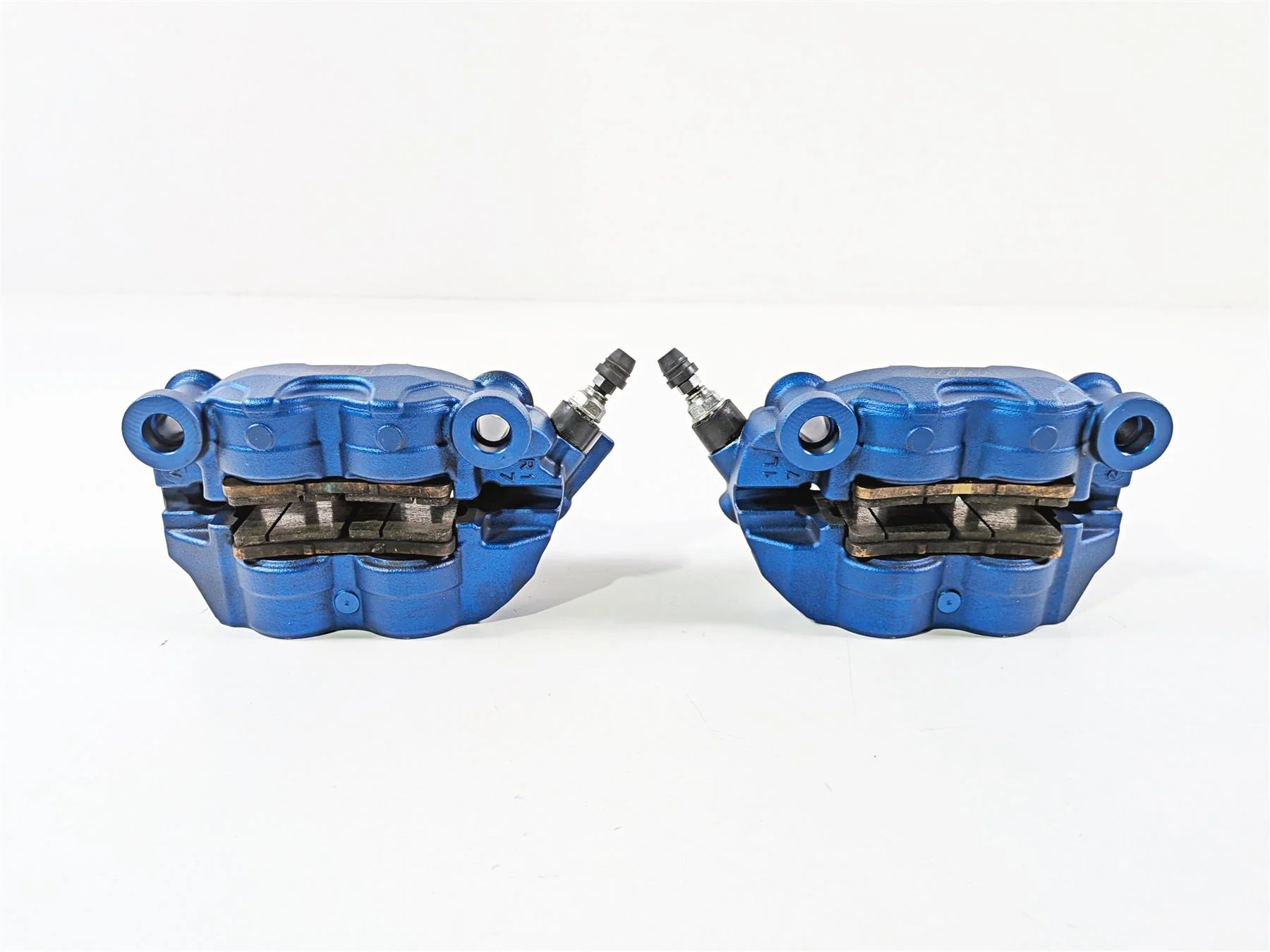 2022 BMW S1000RR K67 M-Series Blue Front Brake Calipers 34117106087 34117106088 - Image 8
