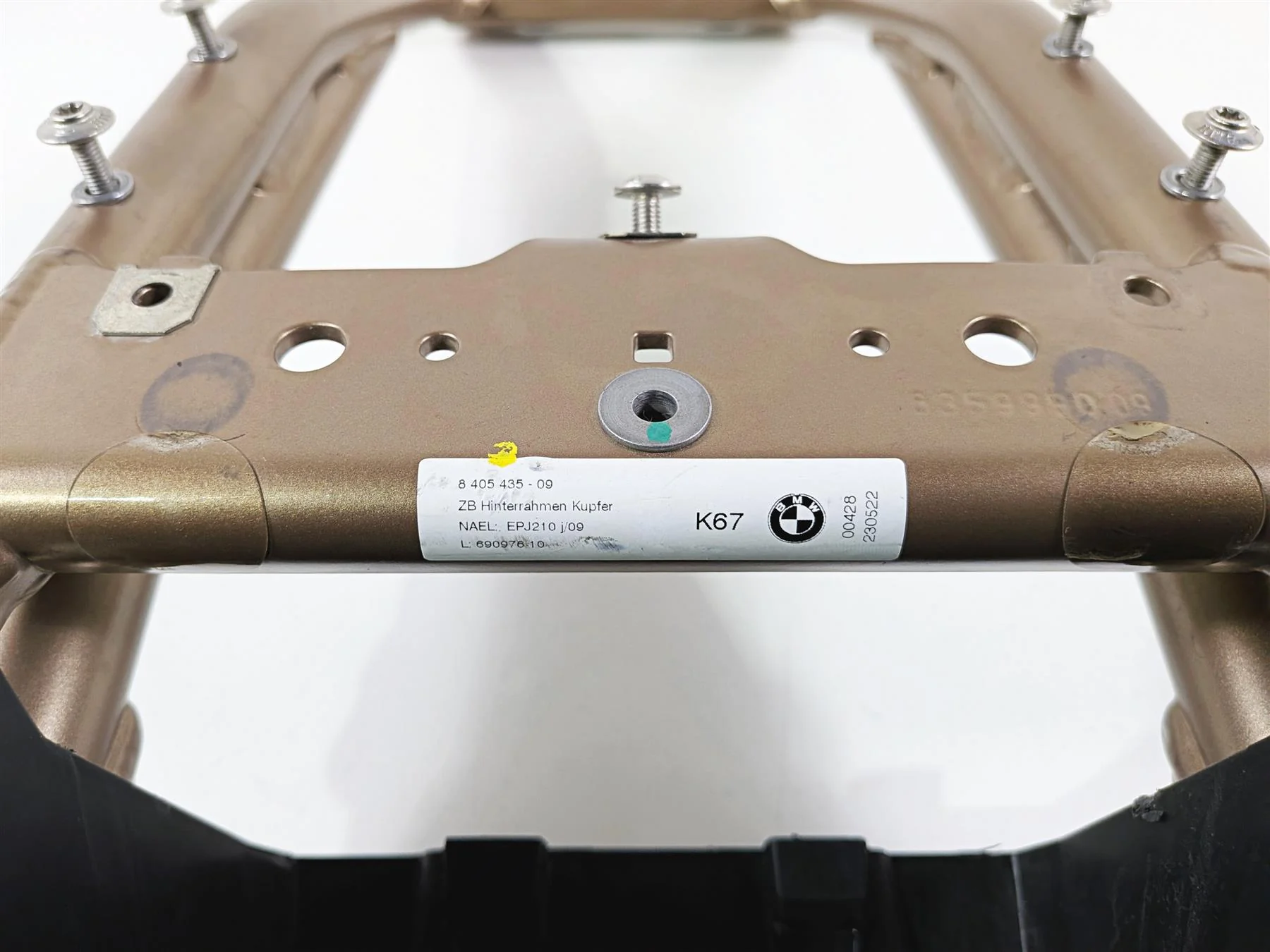 2022 BMW S1000RR K67 Subframe Sub Frame Copper - Read 46518359991 - Image 6