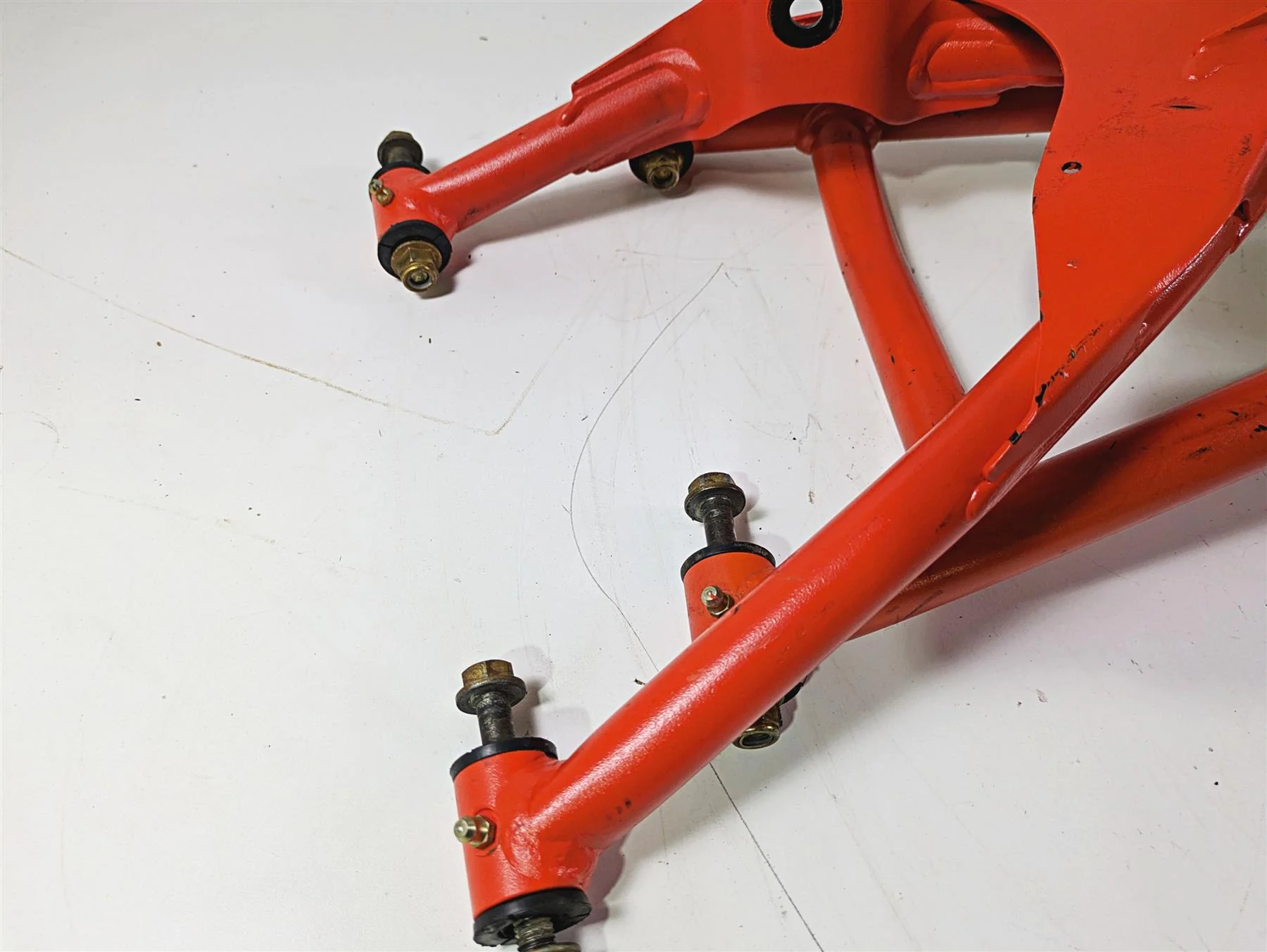 2022 Can-Am Defender XMR HD10 Front Right Control Arm Knee Magma Red 706204748 - Image 8
