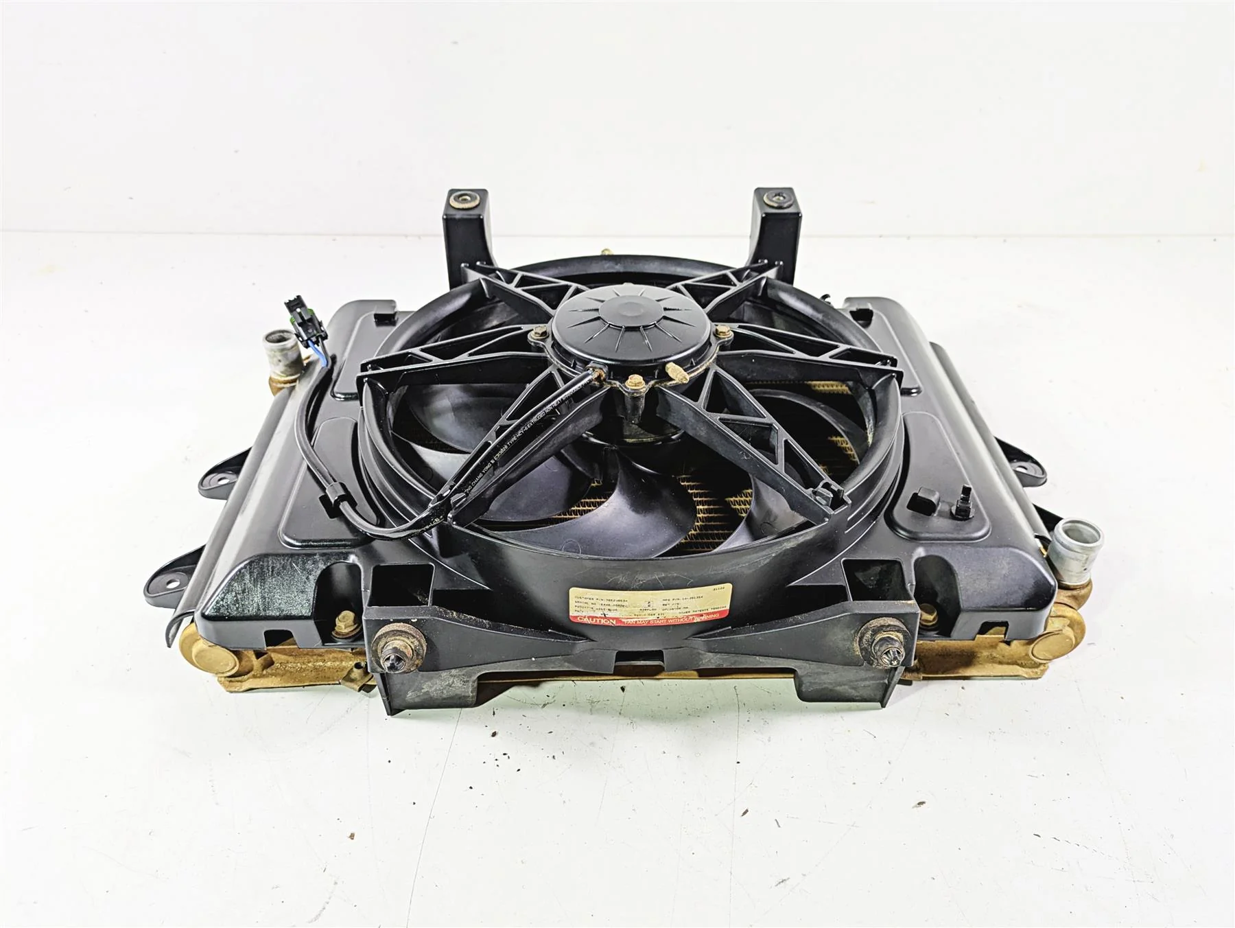 2022 Can-Am Defender XMR HD10 Radiator Cooler & Fan Set 709200951 709200534 - Image 3