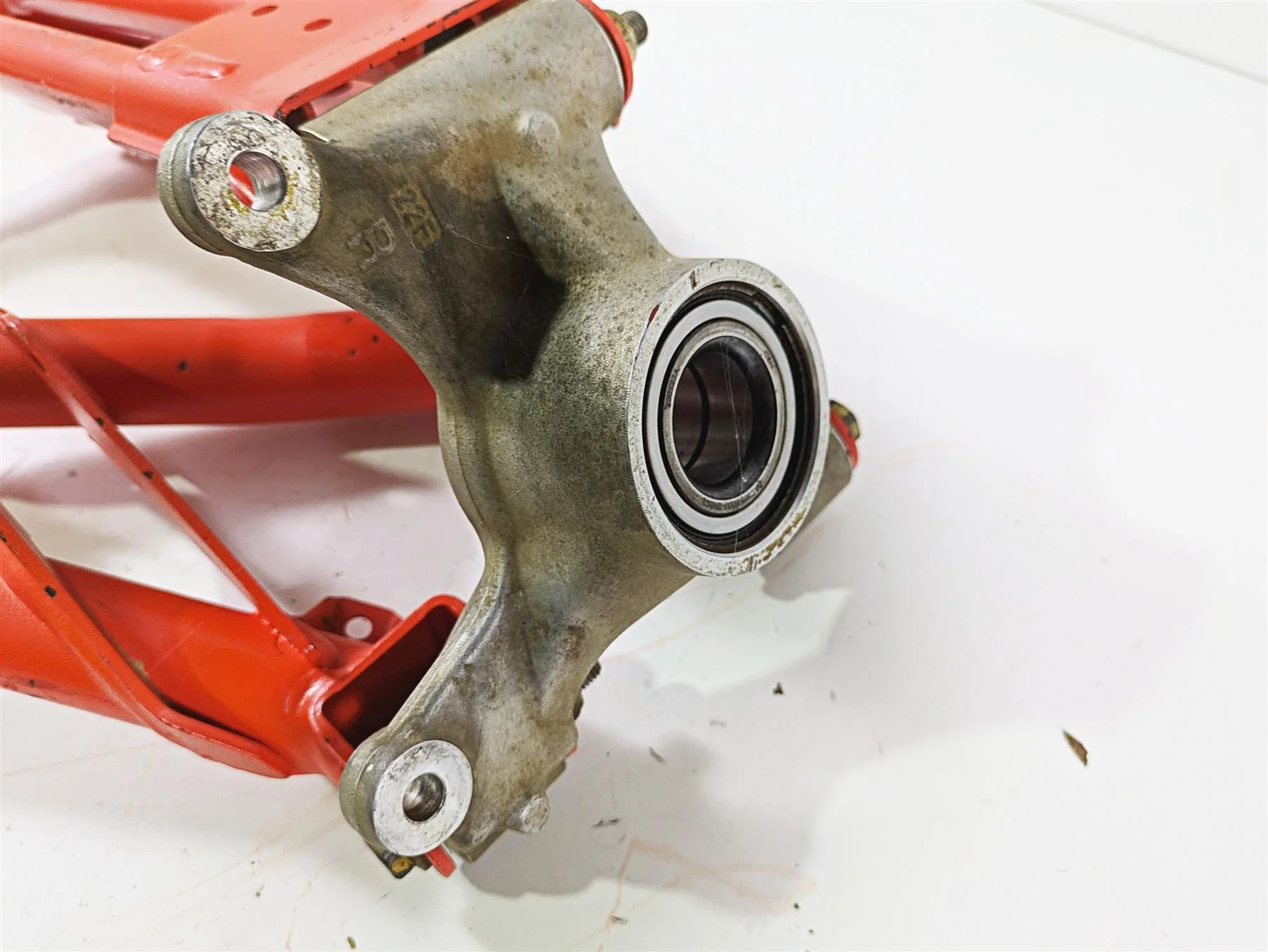 2022 Can-Am Defender XMR HD10 Rear Right Control Arm Knee Magma Red 706004550 - Image 6