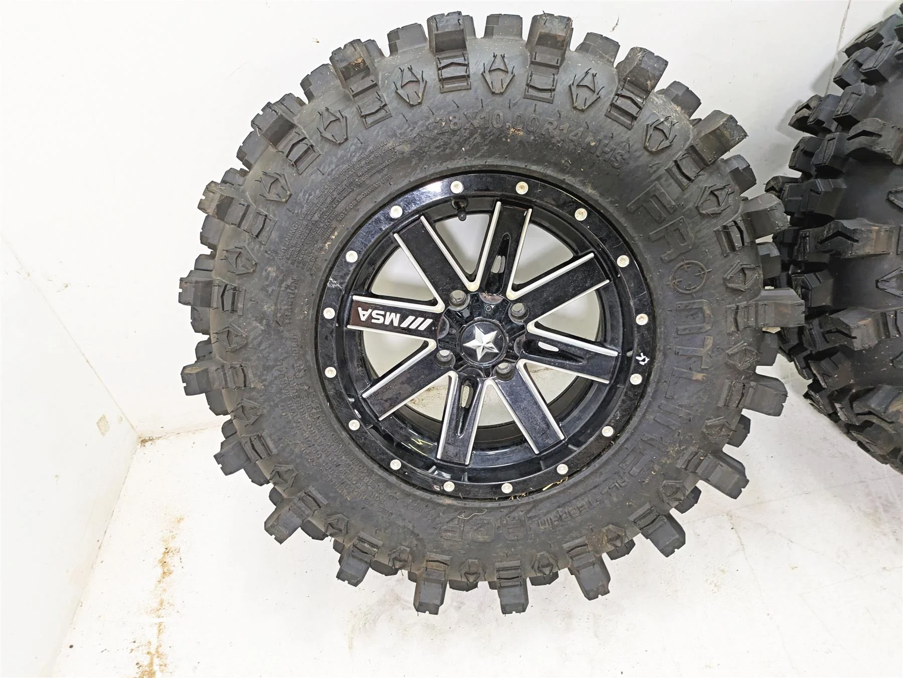 2022 CFMoto Zforce 950 Sport MSA Offroad 14x7 & Frontline ACP Tire Set M41-04756 - Image 5
