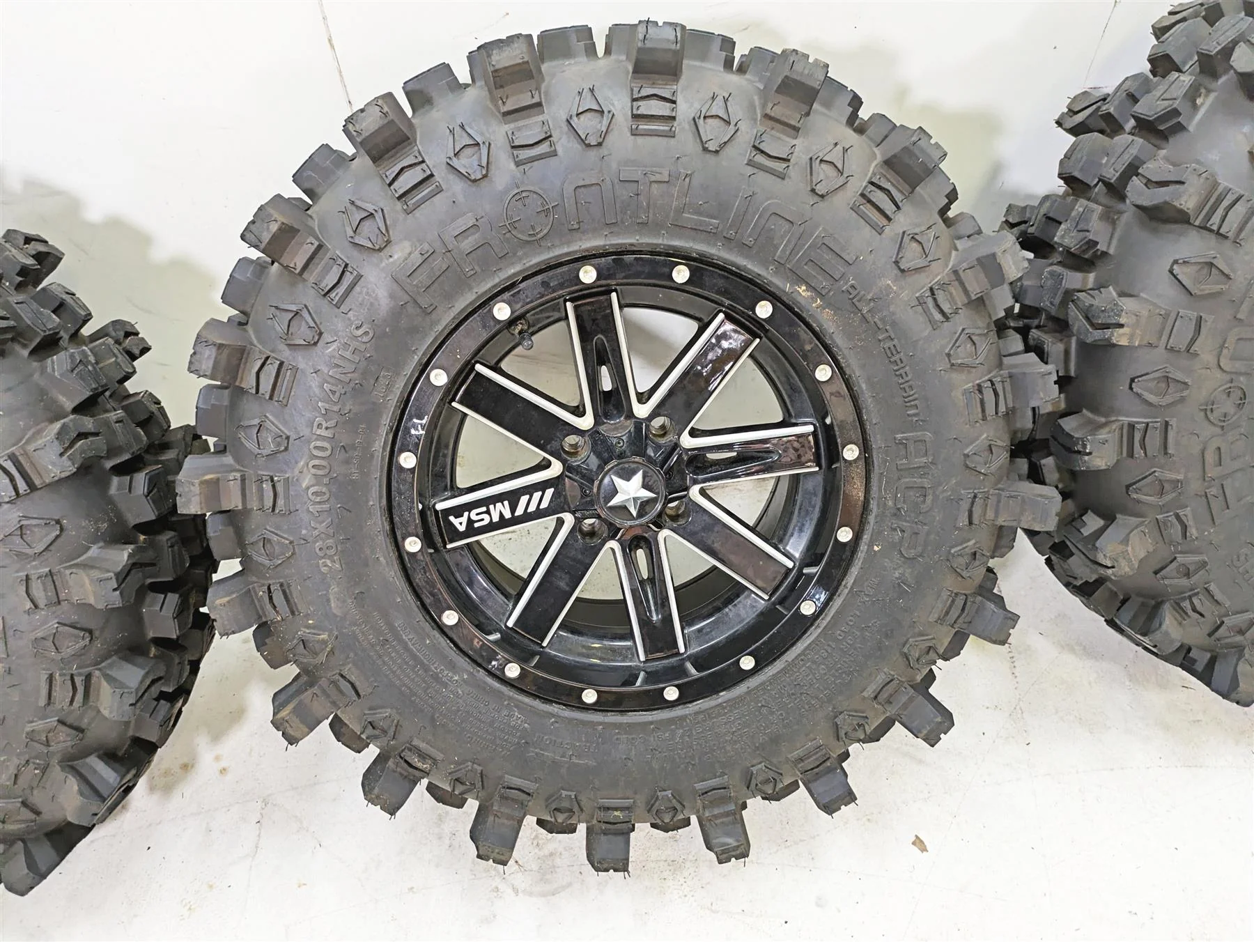 2022 CFMoto Zforce 950 Sport MSA Offroad 14x7 & Frontline ACP Tire Set M41-04756 - Image 6