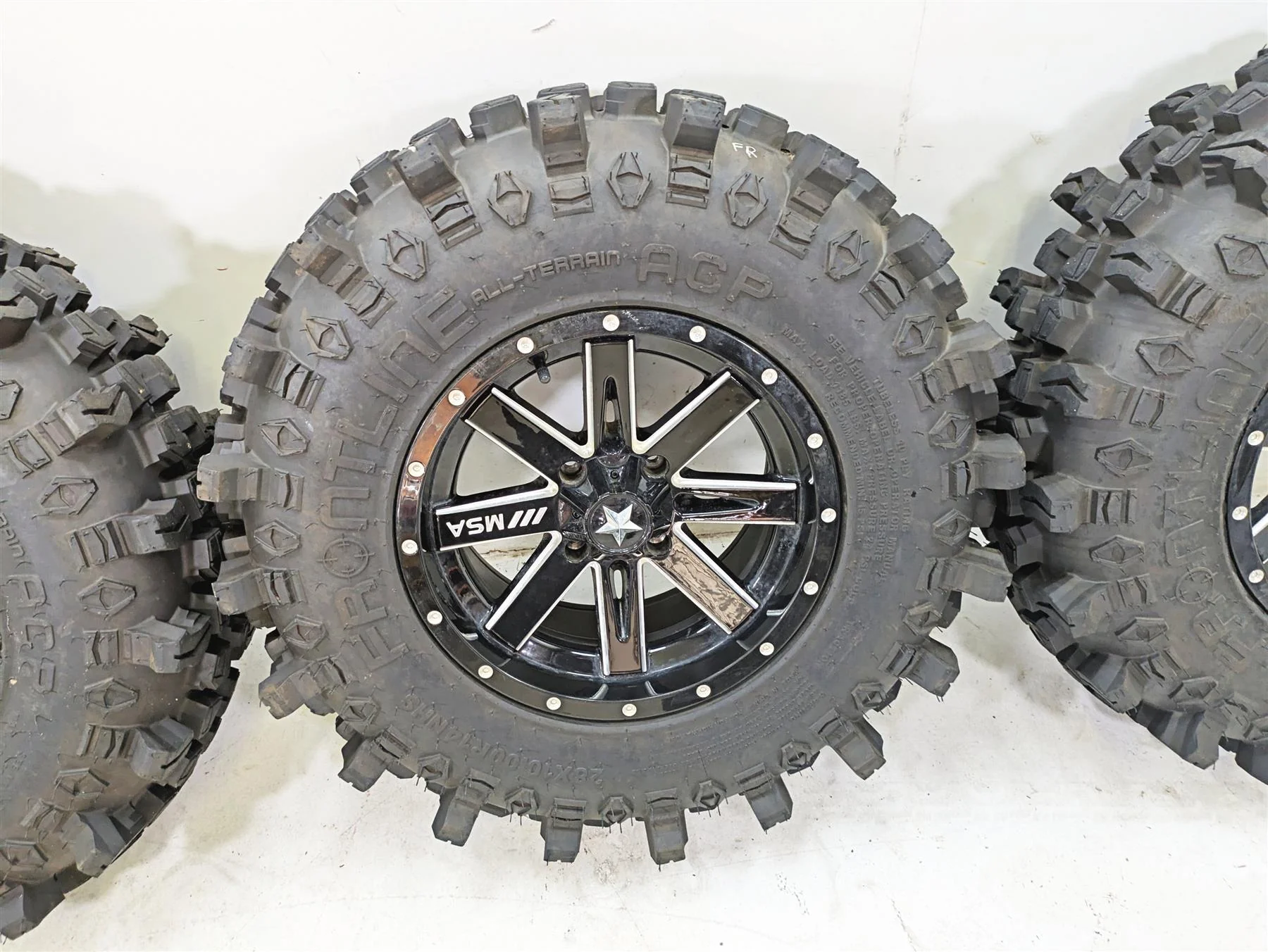 2022 CFMoto Zforce 950 Sport MSA Offroad 14x7 & Frontline ACP Tire Set M41-04756 - Image 7