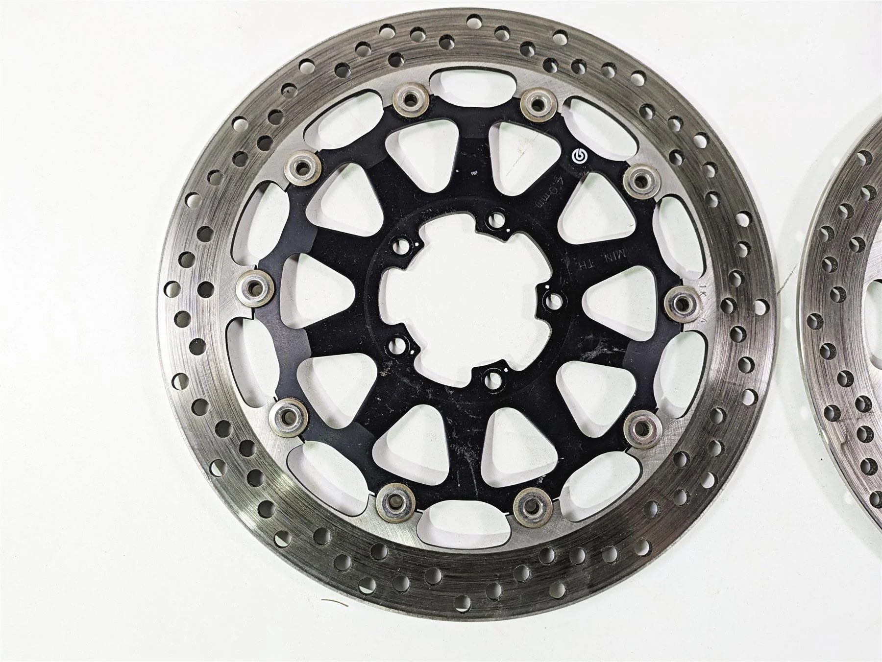 2022 Ducati Hypermotard 950 Brembo Front Brake Disc Rotor Set 49241551A - Image 6