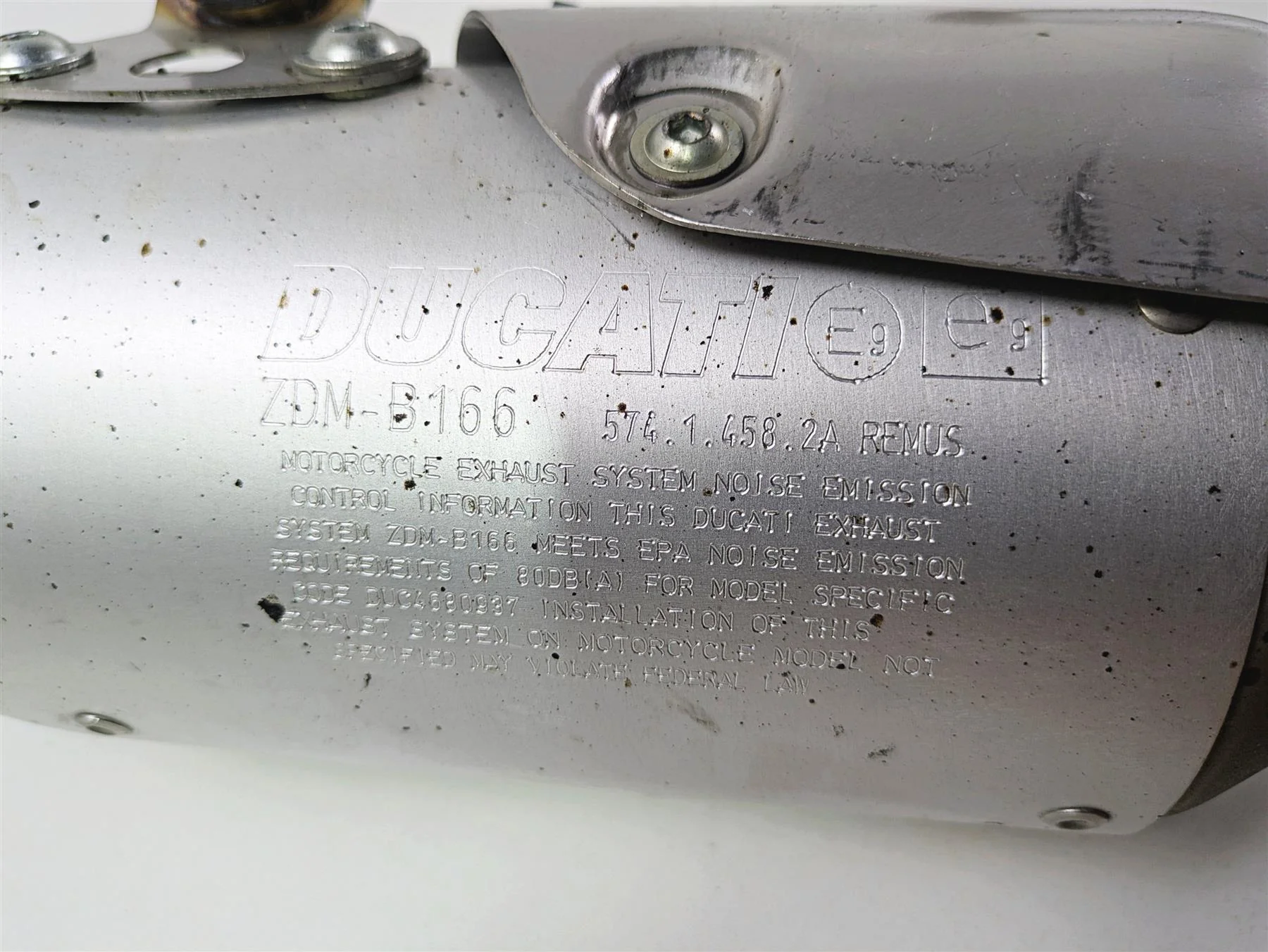 2022 Ducati Hypermotard 950 Exhaust Muffler Silencer Set 57314583A 57414583A - Image 7
