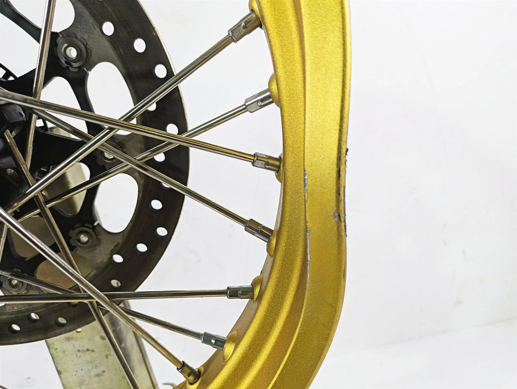 2022 Ducati Scrambler Desert Sled 19x3 Front Wheel Rim - Bent 50122601AA - Image 3