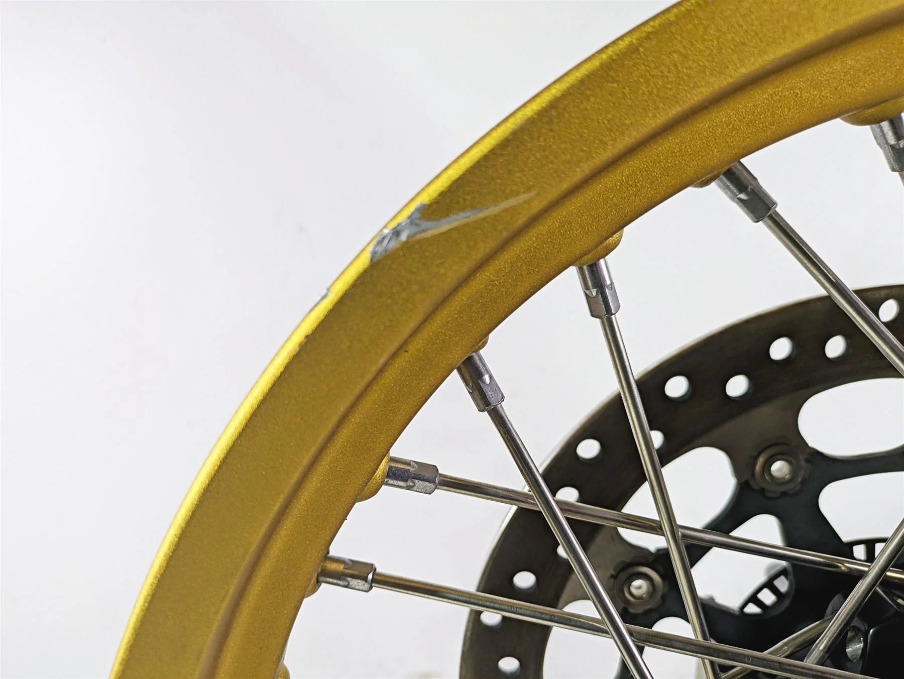 2022 Ducati Scrambler Desert Sled 19x3 Front Wheel Rim - Bent 50122601AA - Image 4