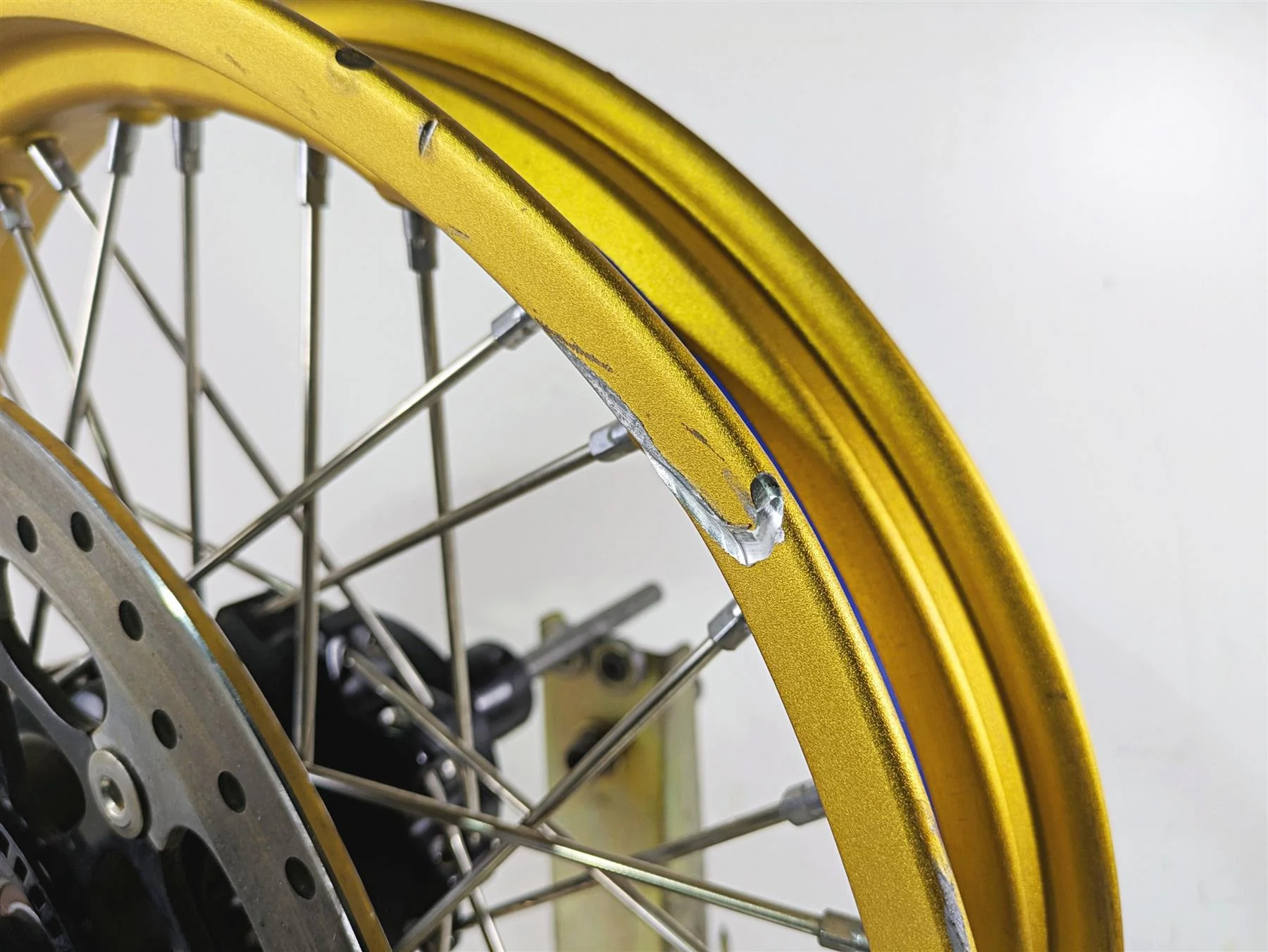 2022 Ducati Scrambler Desert Sled 19x3 Front Wheel Rim - Bent 50122601AA - Image 7