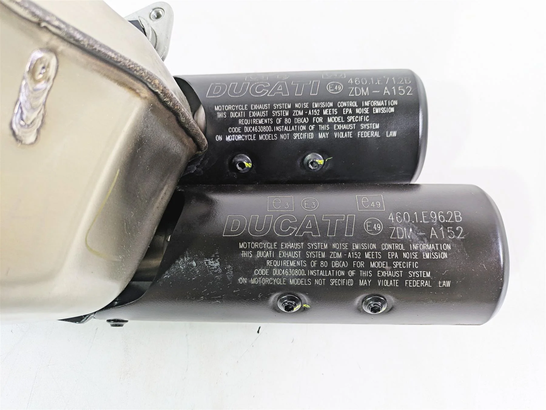 2022 Ducati Scrambler Desert Sled Exhaust Pipe Muffler Silencer 57314331A - Image 9